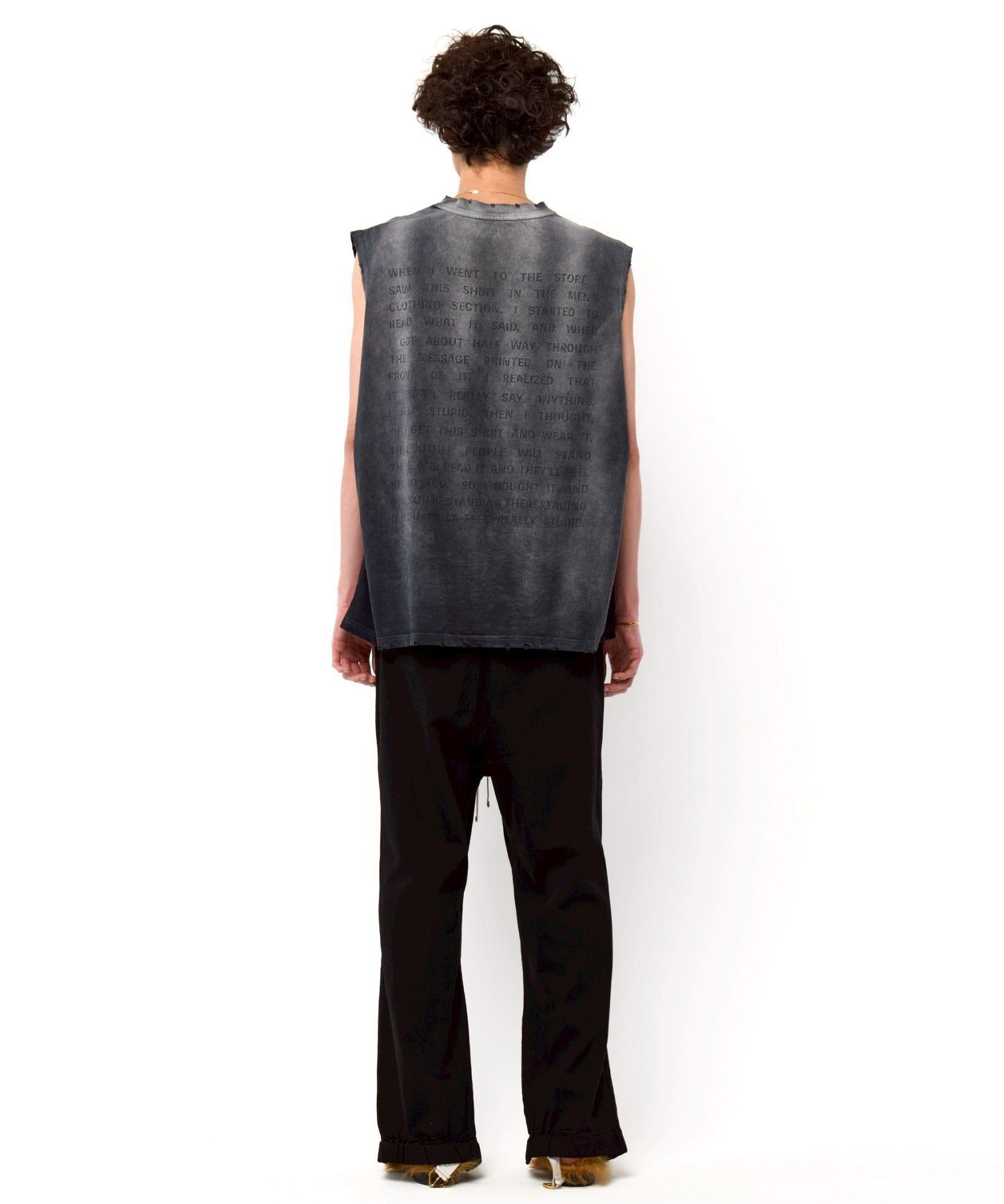 DankeSchon/ダンケシェーン/TC RLK F>ONTZIP PANTS/TCブラックフロントジップパンツ ブラック