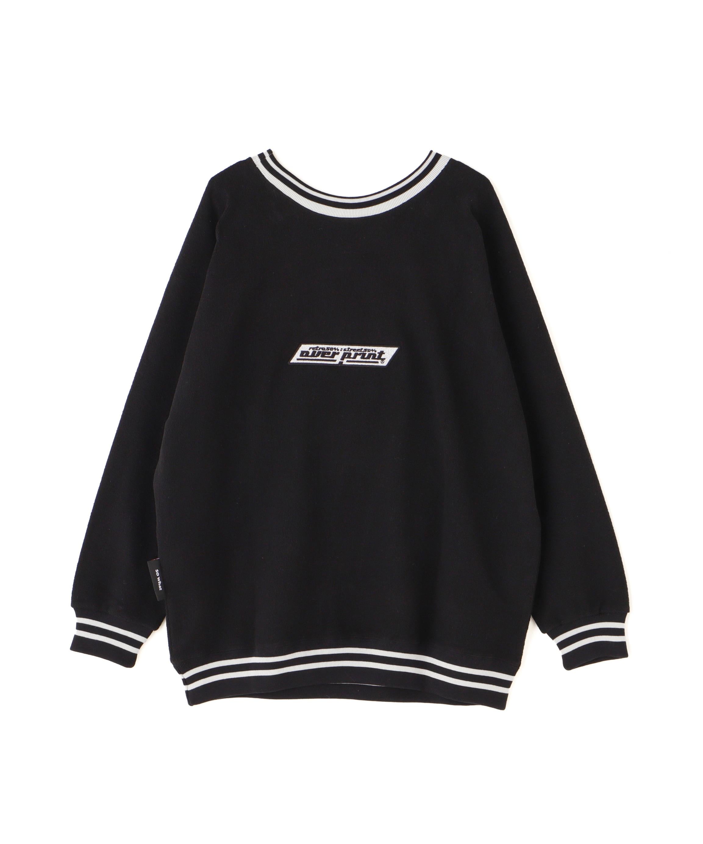 ovepint/オーバープリント/OVE> DOLMAN SWEATSHI>TS ブラック