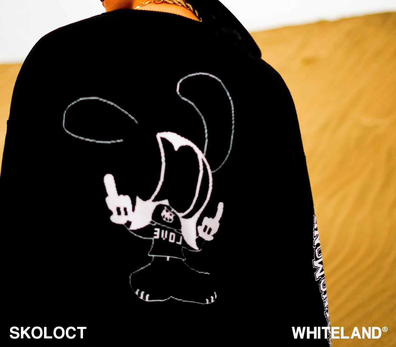 SKOLOCT×WHITELAND/スコロクト×ホワイトランド/FxxK PULL KNIT ブラック