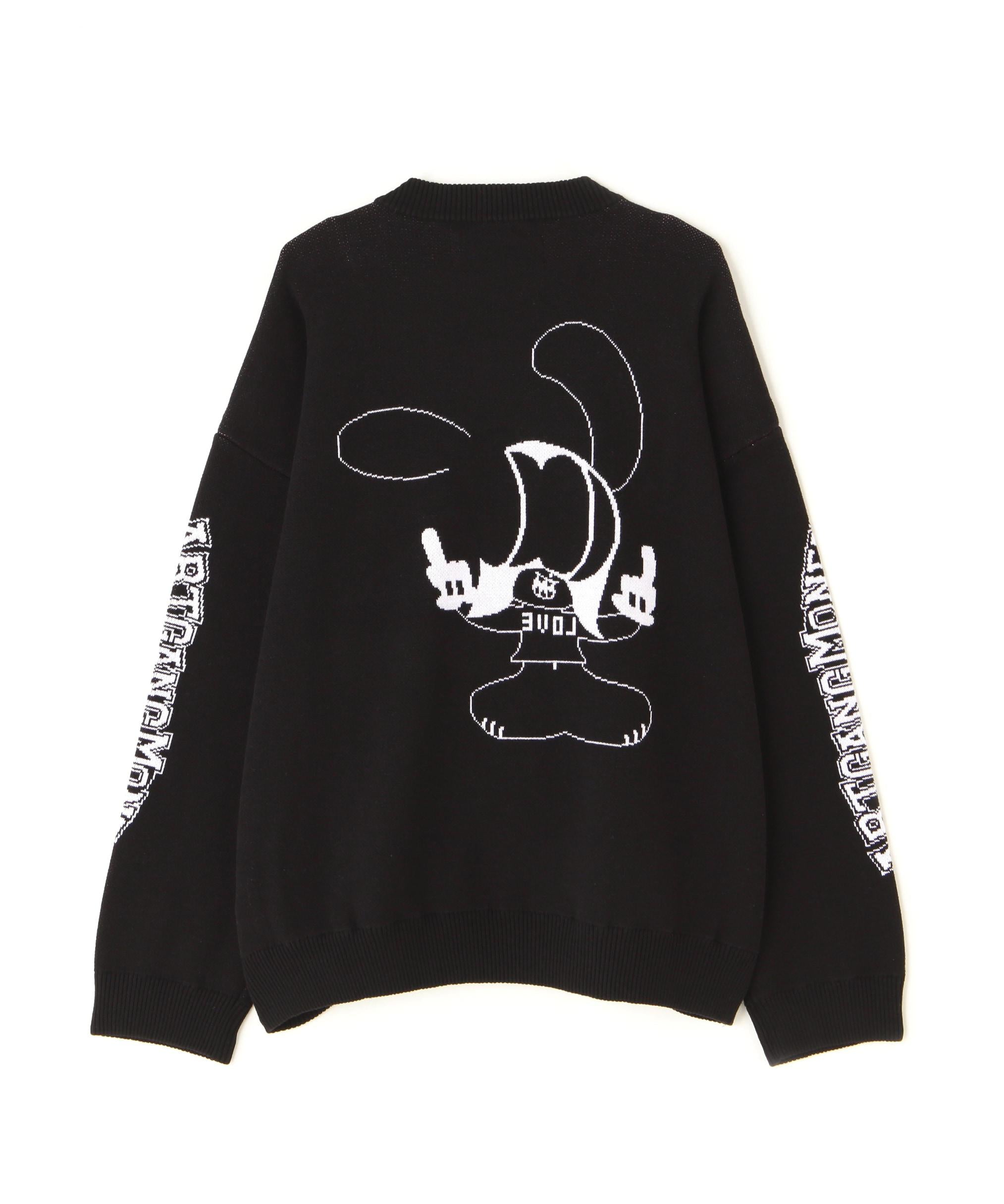 SKOLOCT×WHITELAND/スコロクト×ホワイトランド/FxxK PULL KNIT ブラック