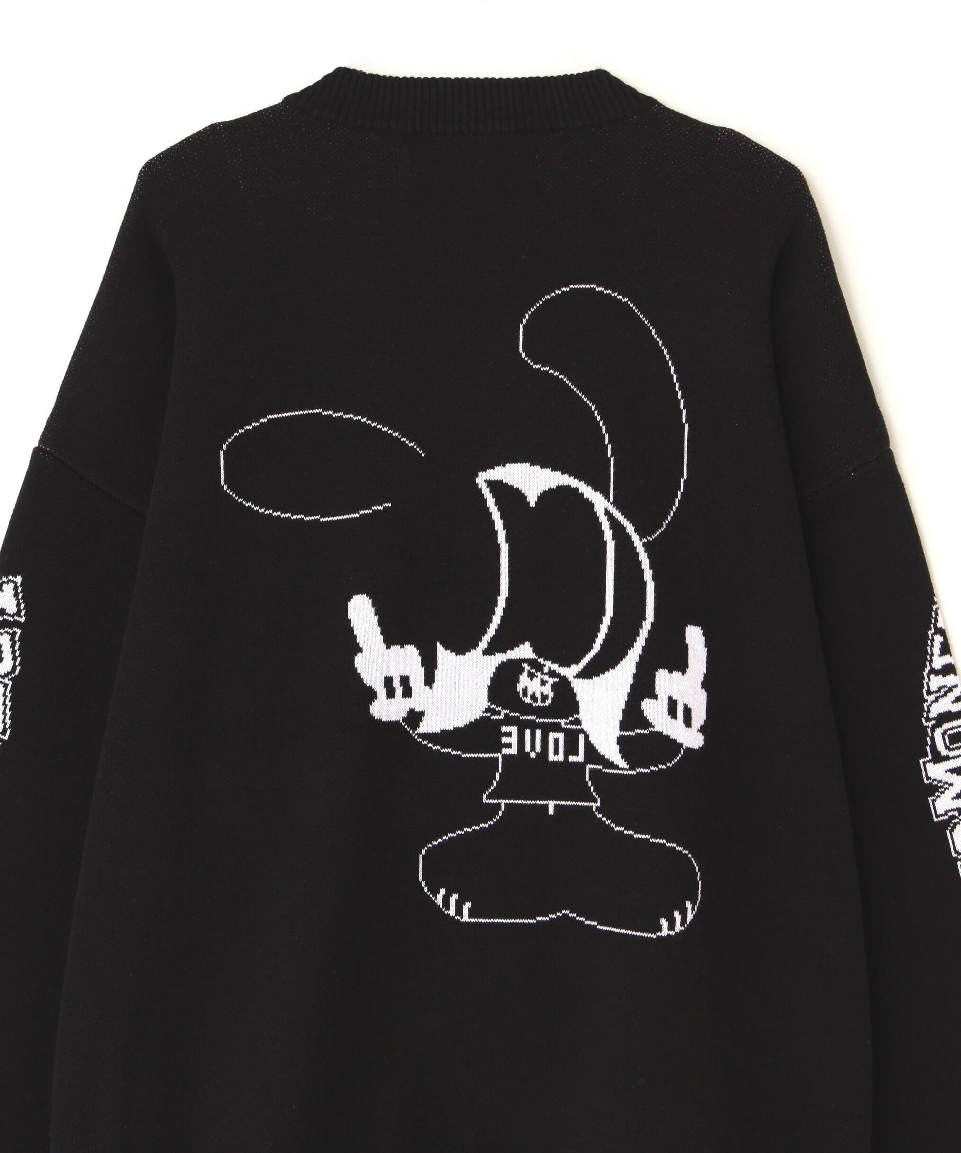 SKOLOCT×WHITELAND/スコロクト×ホワイトランド/FxxK PULL KNIT ブラック