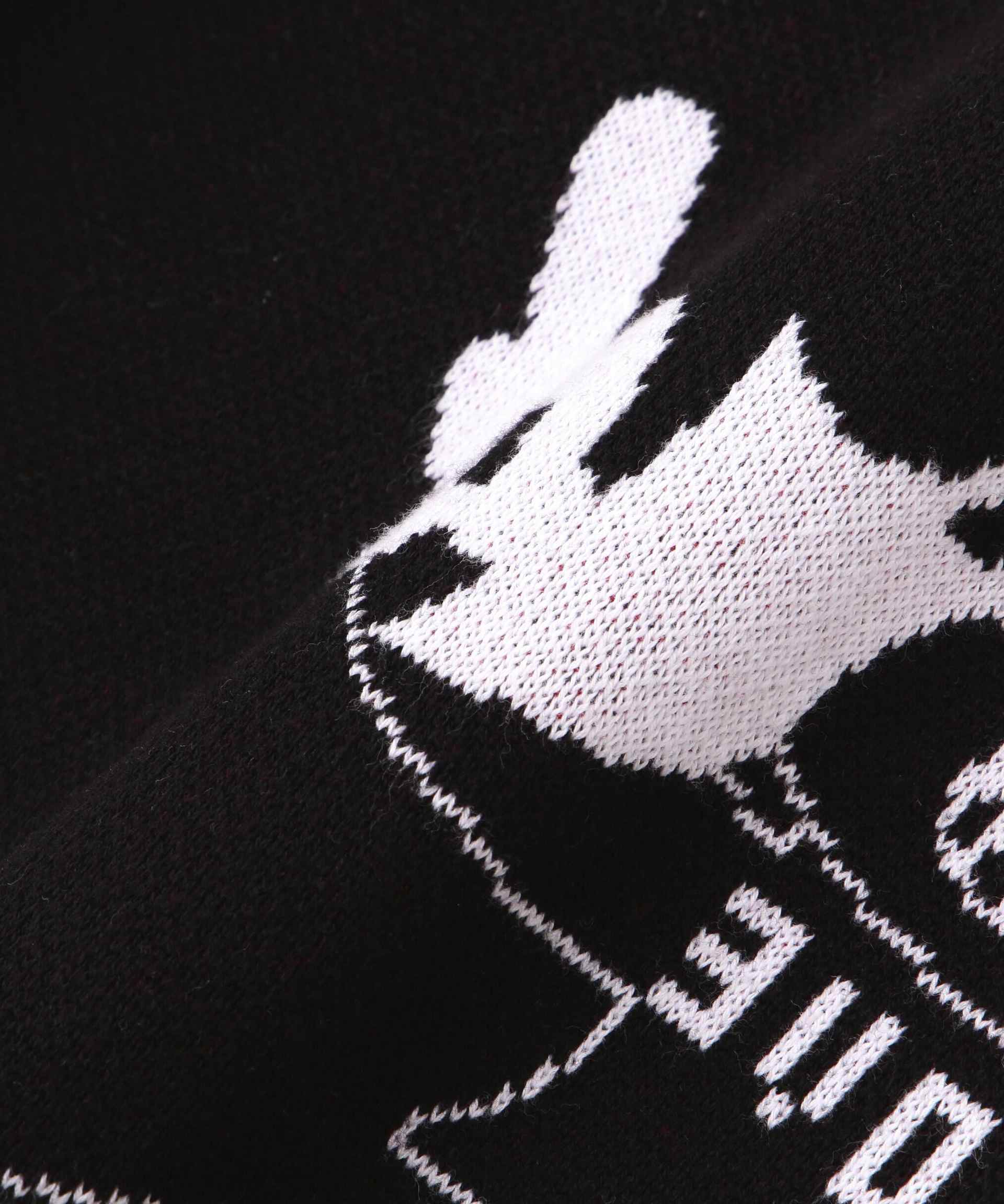 SKOLOCT×WHITELAND/スコロクト×ホワイトランド/FxxK PULL KNIT ブラック