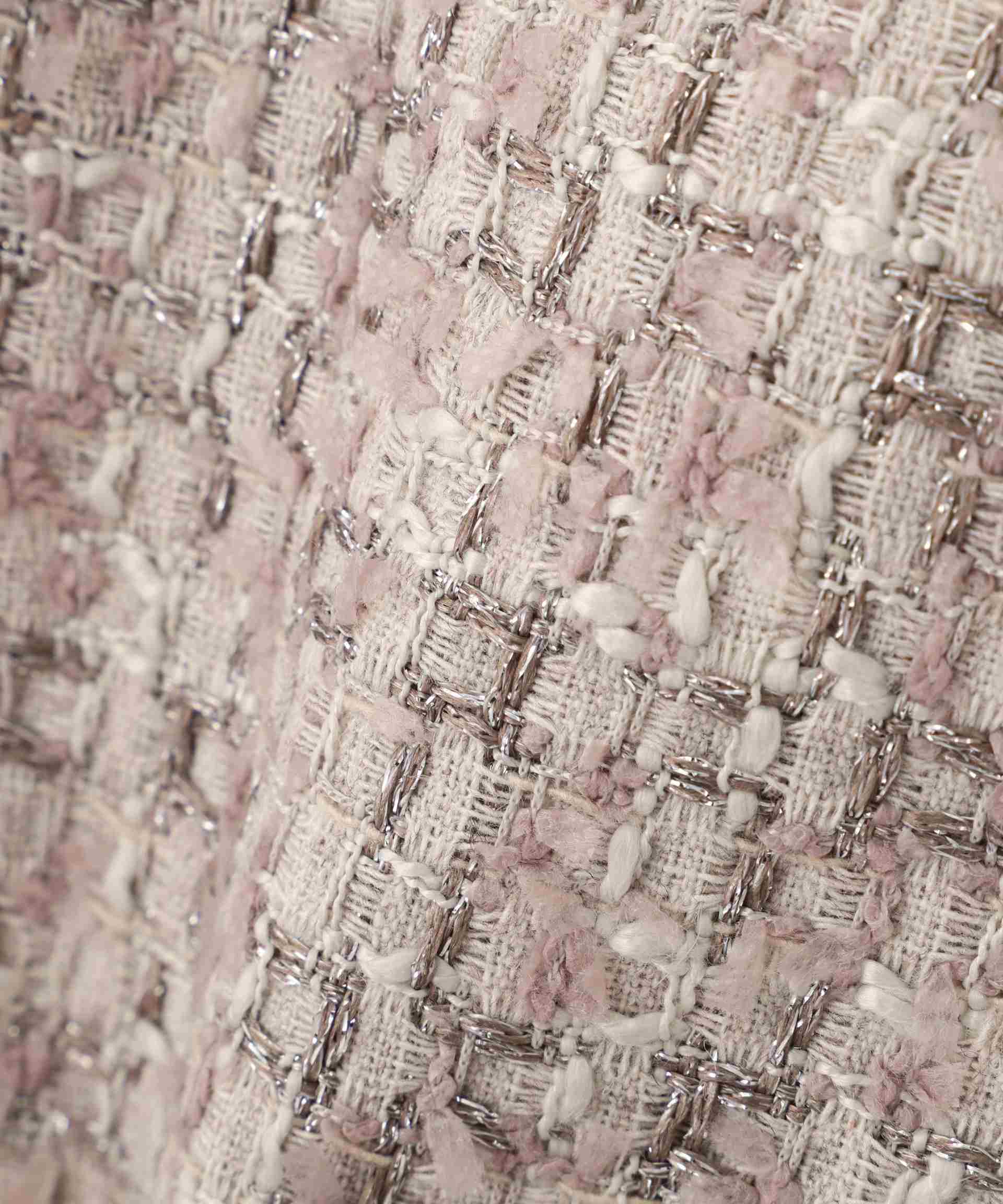 ファンシーツイードジャケット ピンク