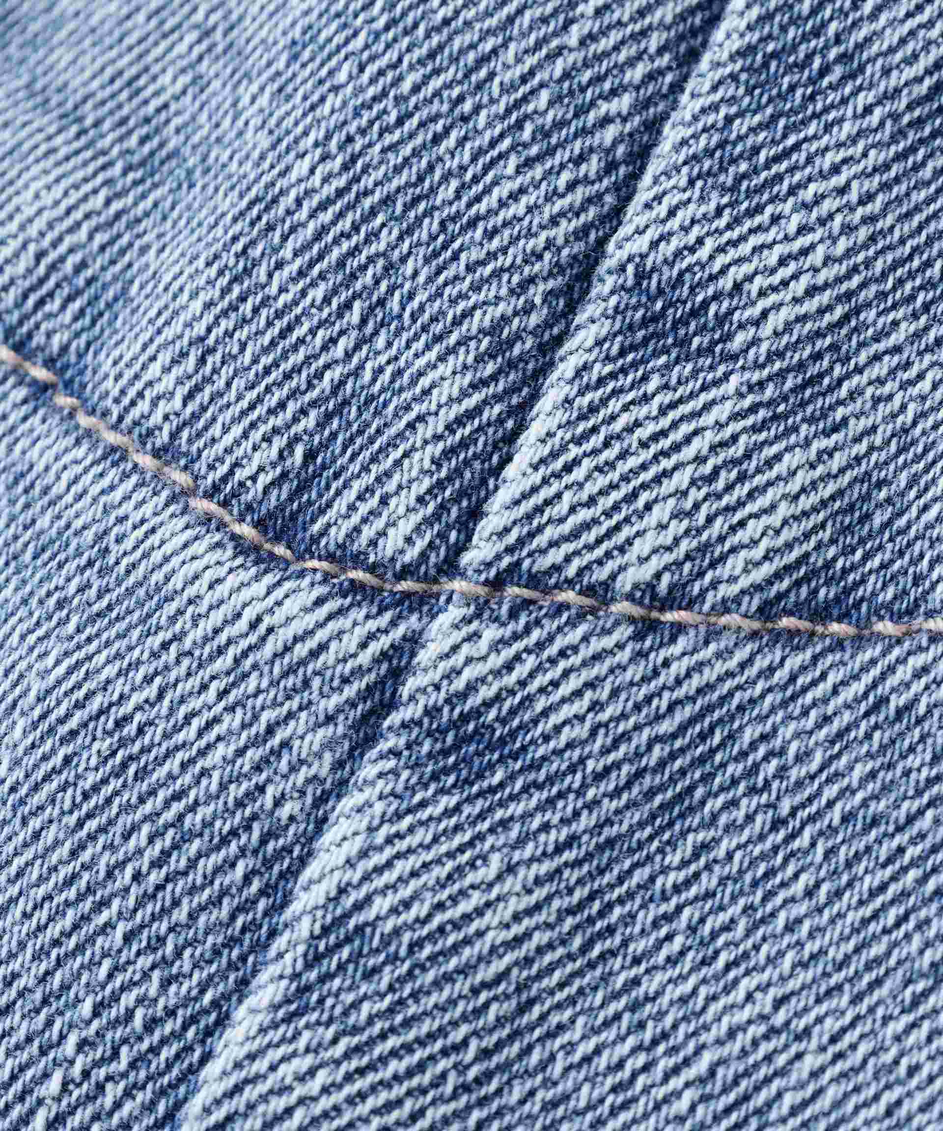 ペプラムデニムジャケット ブルー