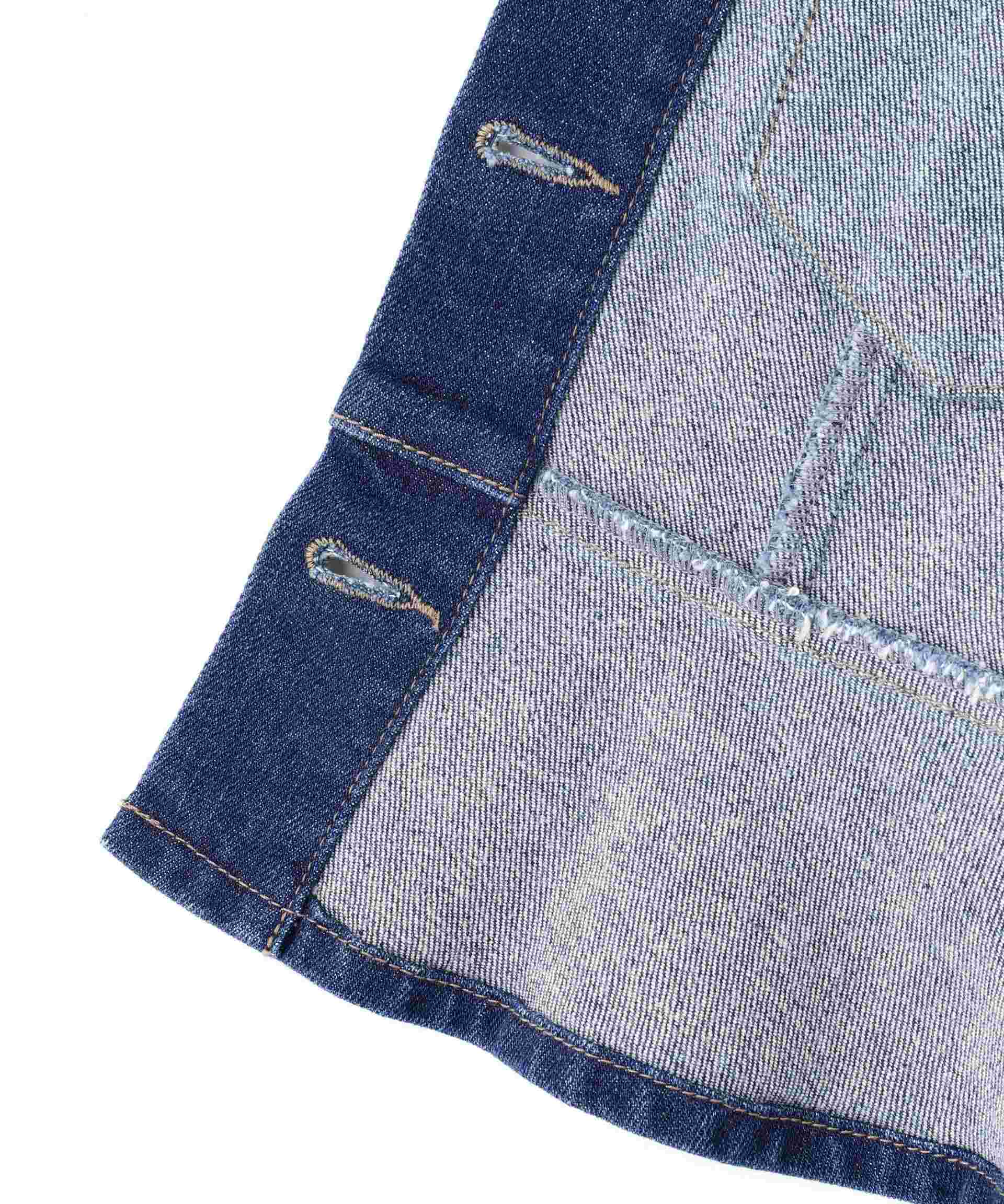 ペプラムデニムジャケット インディゴ