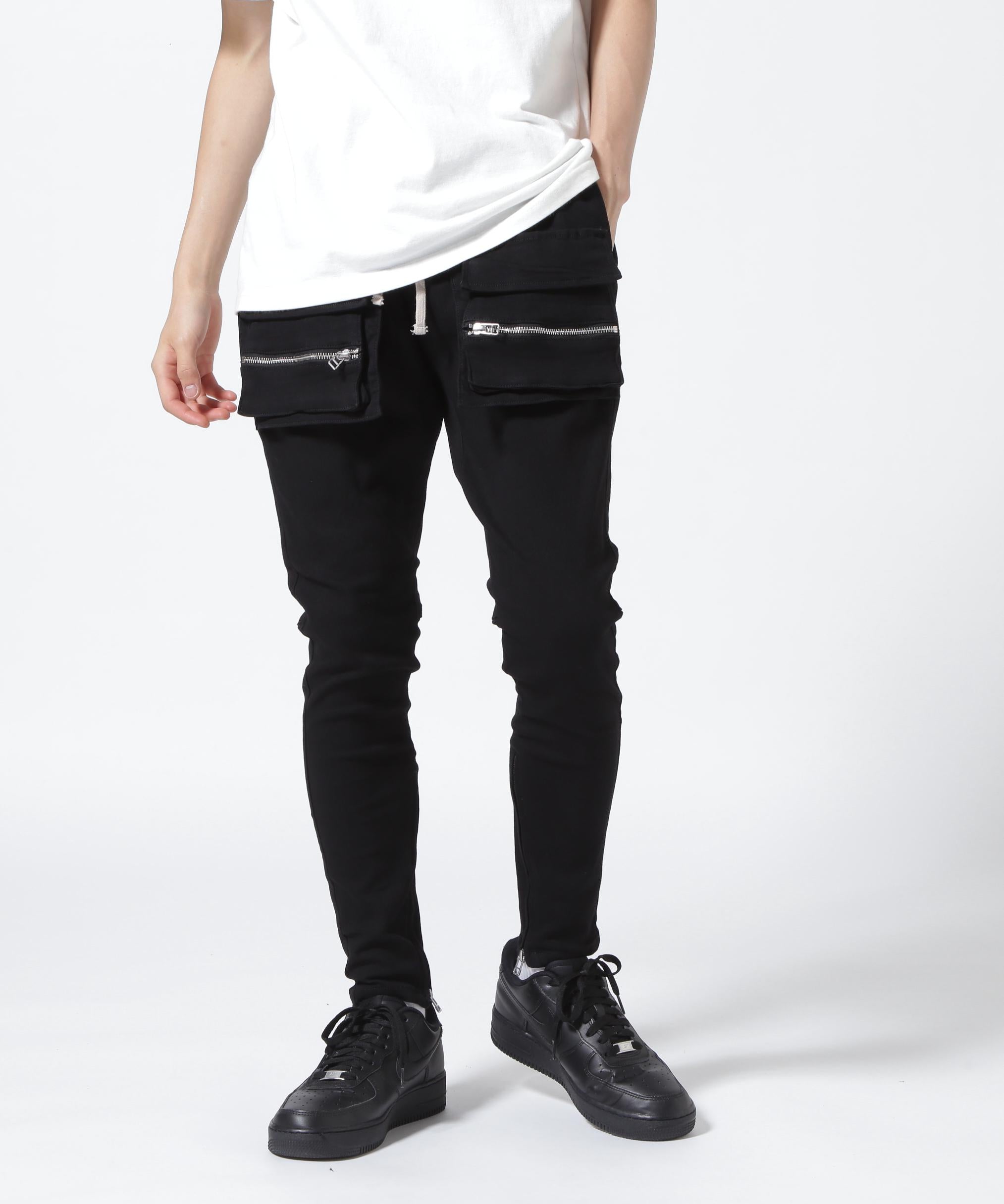 DankeSchon/ダンケシェーン/P>EMIUM TC RLACK FLAP PANTS/フラップパンツ ブラック