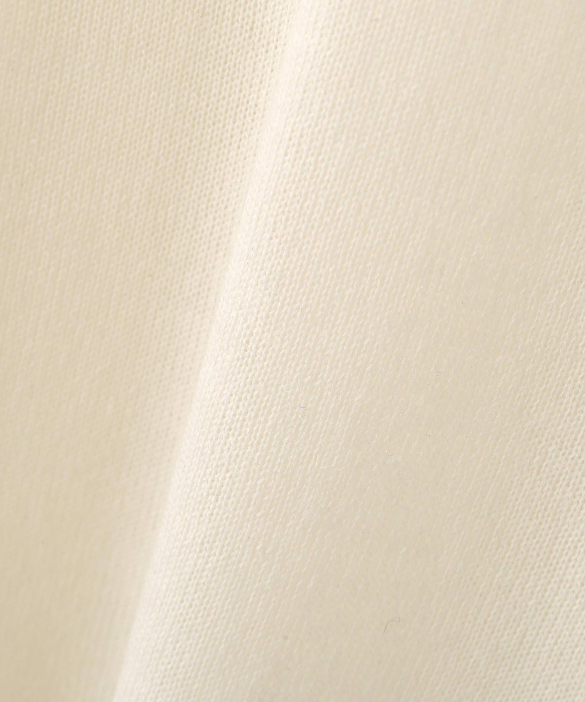 クリアウールクルーネックニット ホワイト