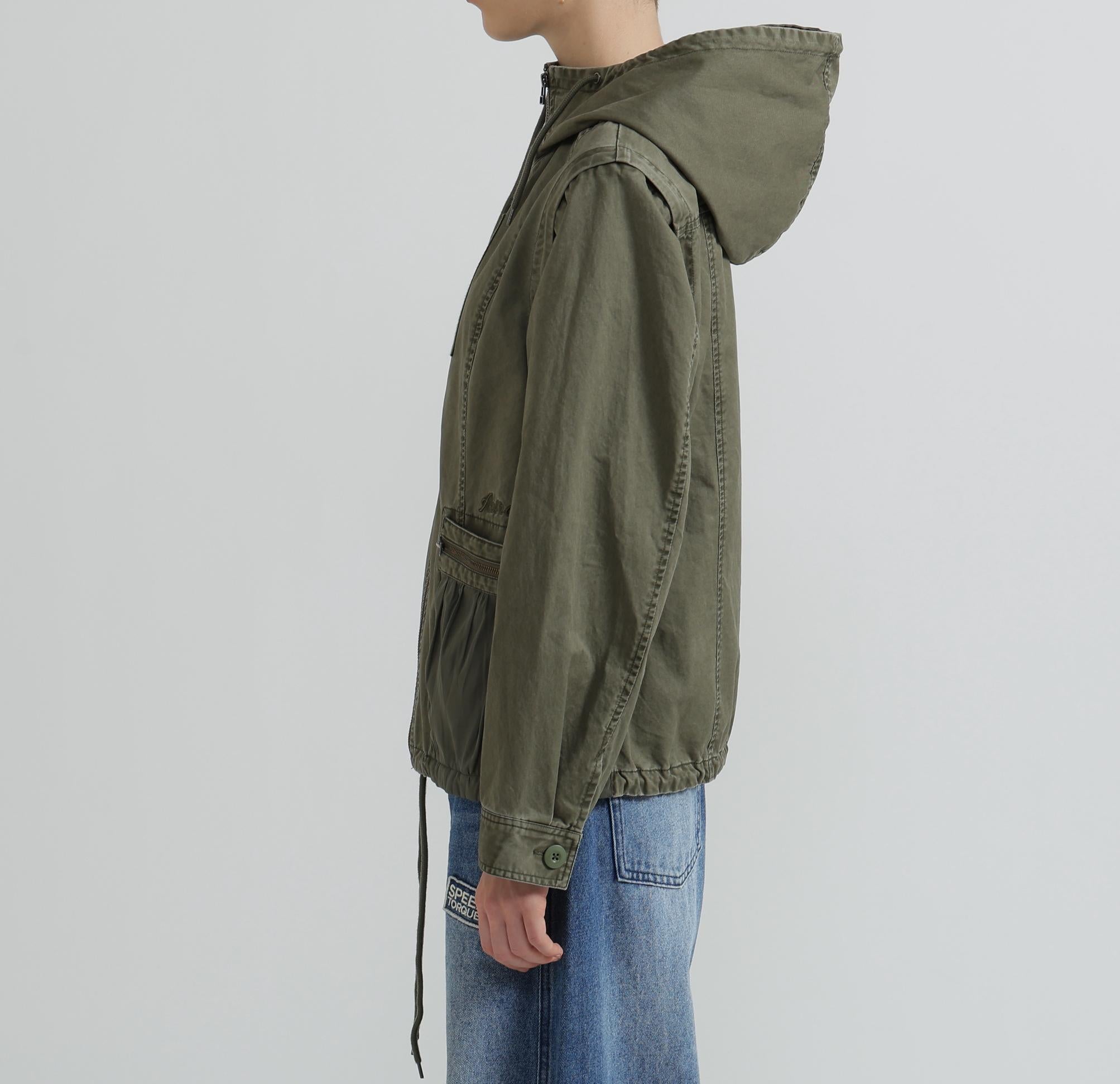 《WOMAN》MILITARY ZIP POCKET DETACHABLE JACKET オリーブ