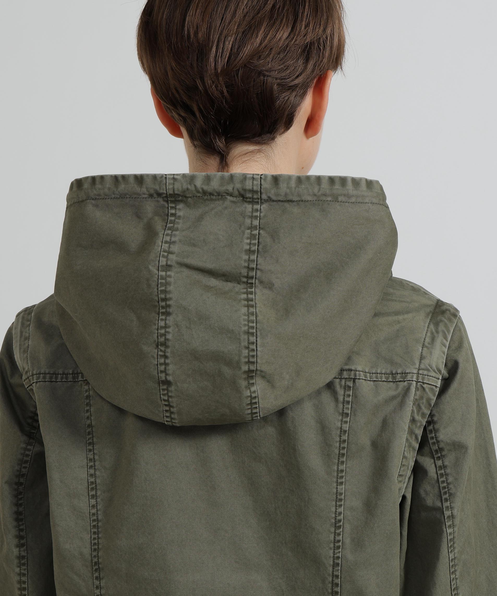 《WOMAN》MILITARY ZIP POCKET DETACHABLE JACKET オリーブ