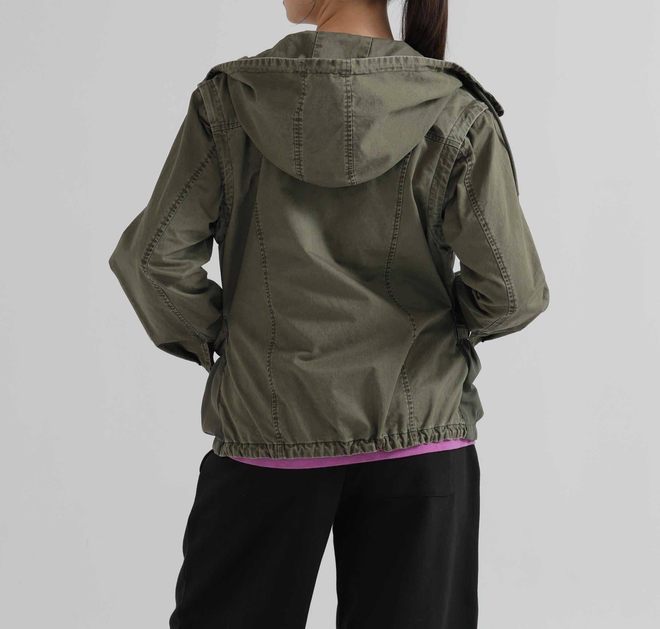 《WOMAN》MILITARY ZIP POCKET DETACHABLE JACKET オリーブ