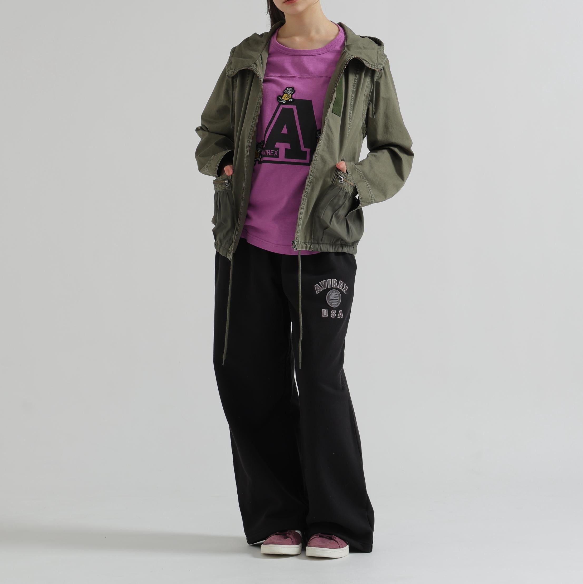 《WOMAN》MILITARY ZIP POCKET DETACHABLE JACKET オリーブ
