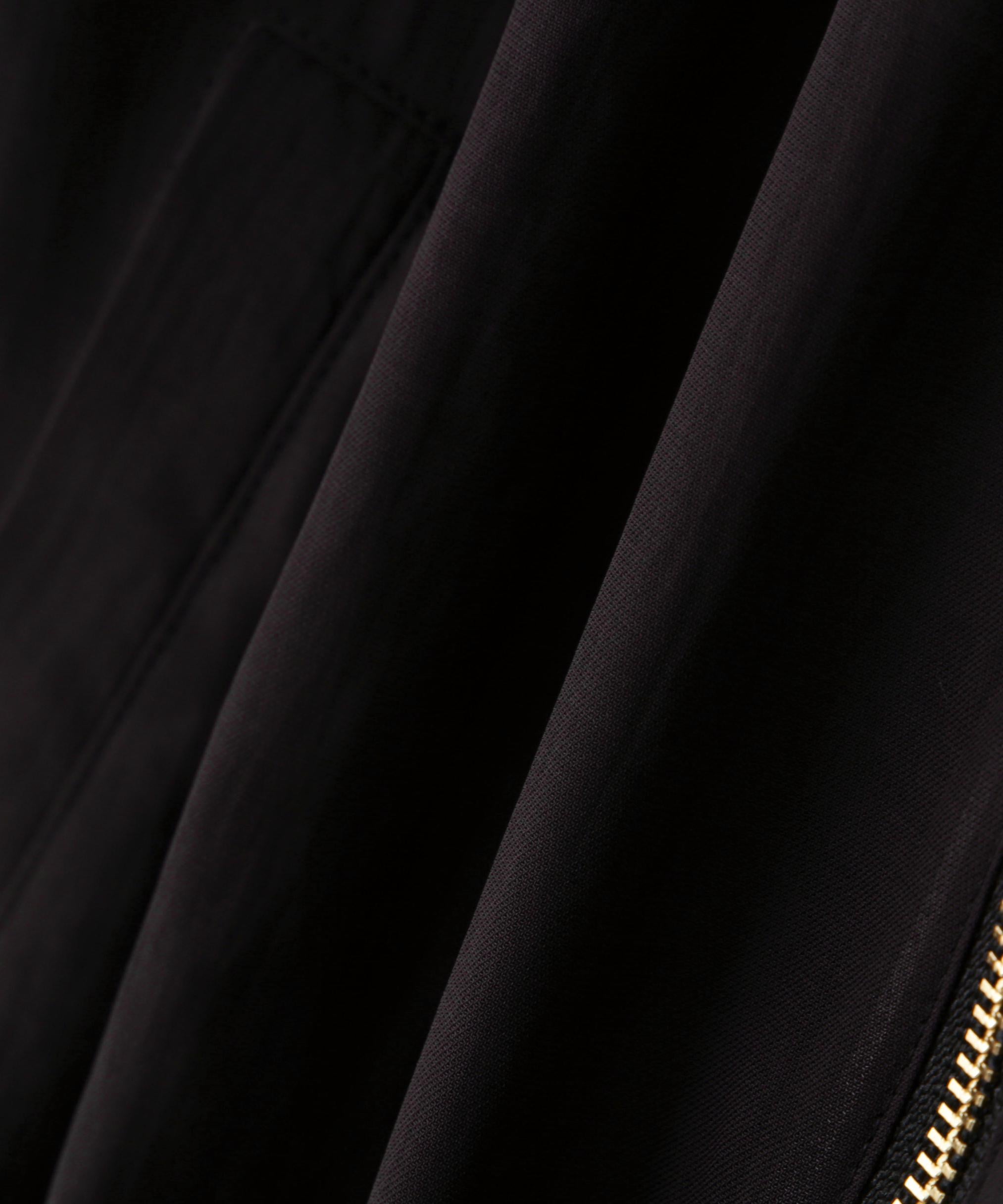 ◆シアータックジップブルゾン ブラック