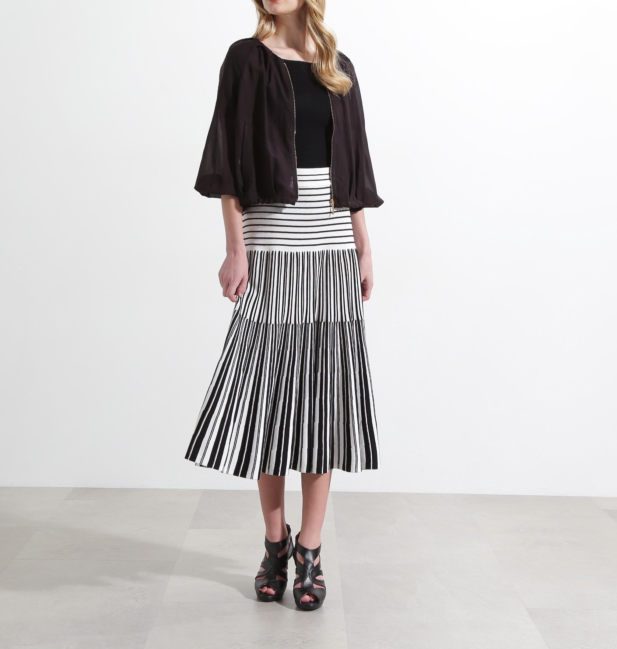 ◆シアータックジップブルゾン ブラック