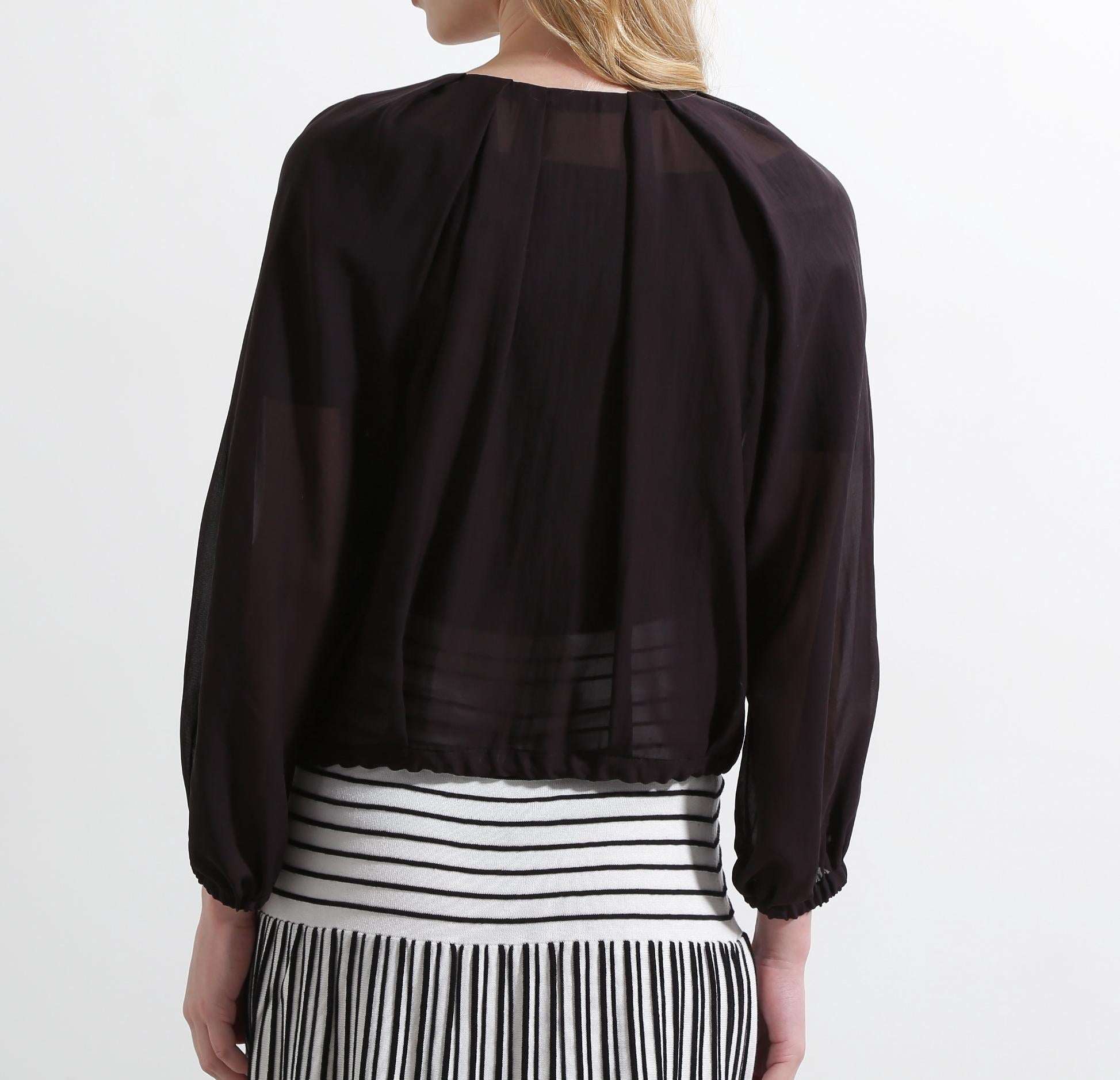 ◆シアータックジップブルゾン ブラック