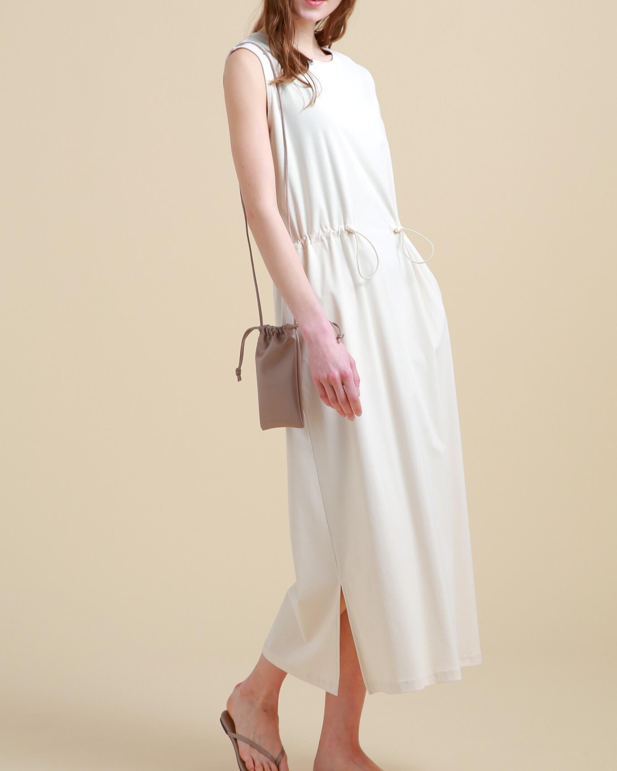 [THE HOLIDAY CLOSET]ドロストワンピース ベージュ