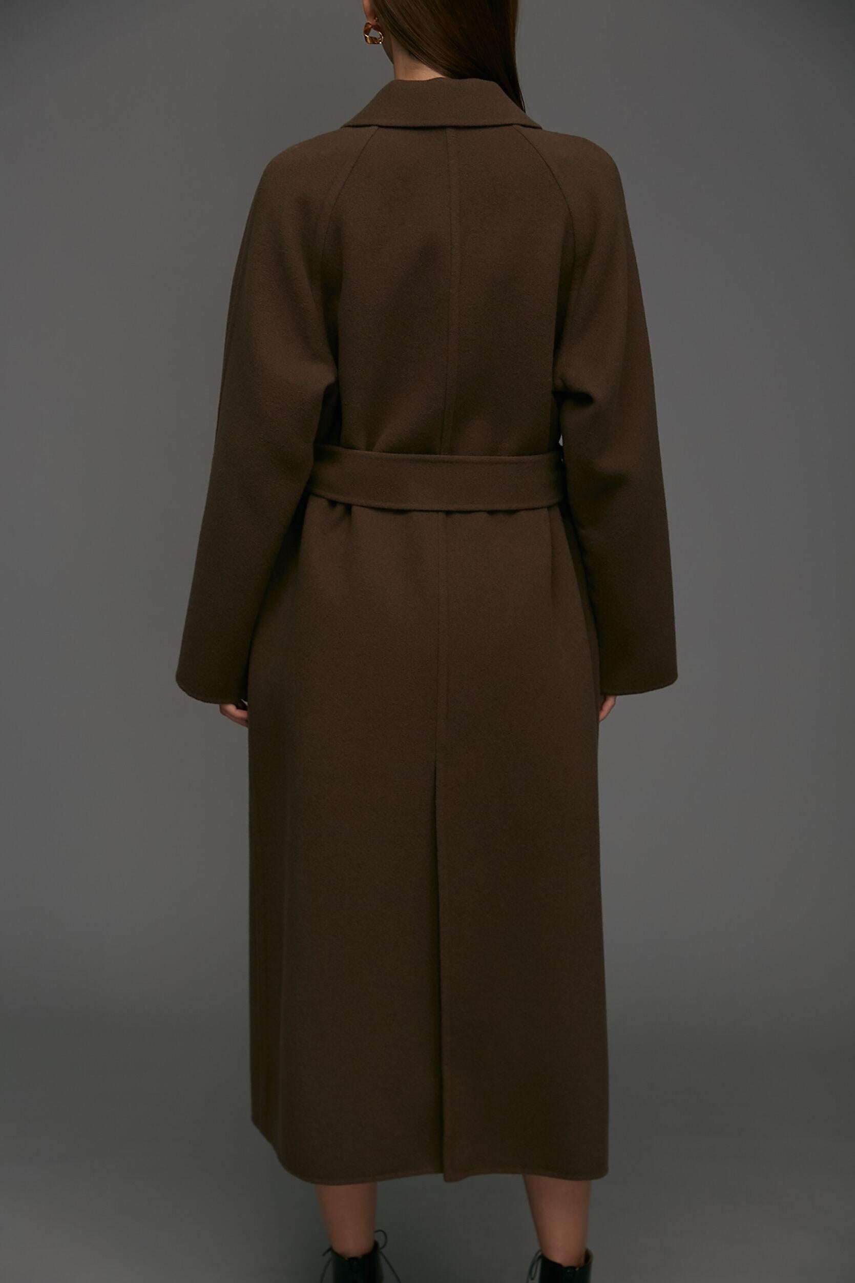 ◆ベルテッドリバーコート ココアブラウン