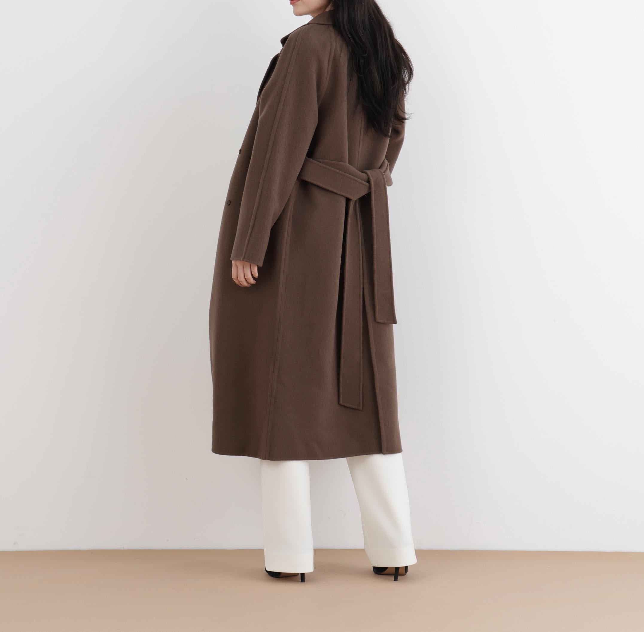 ◆ベルテッドリバーコート ココアブラウン