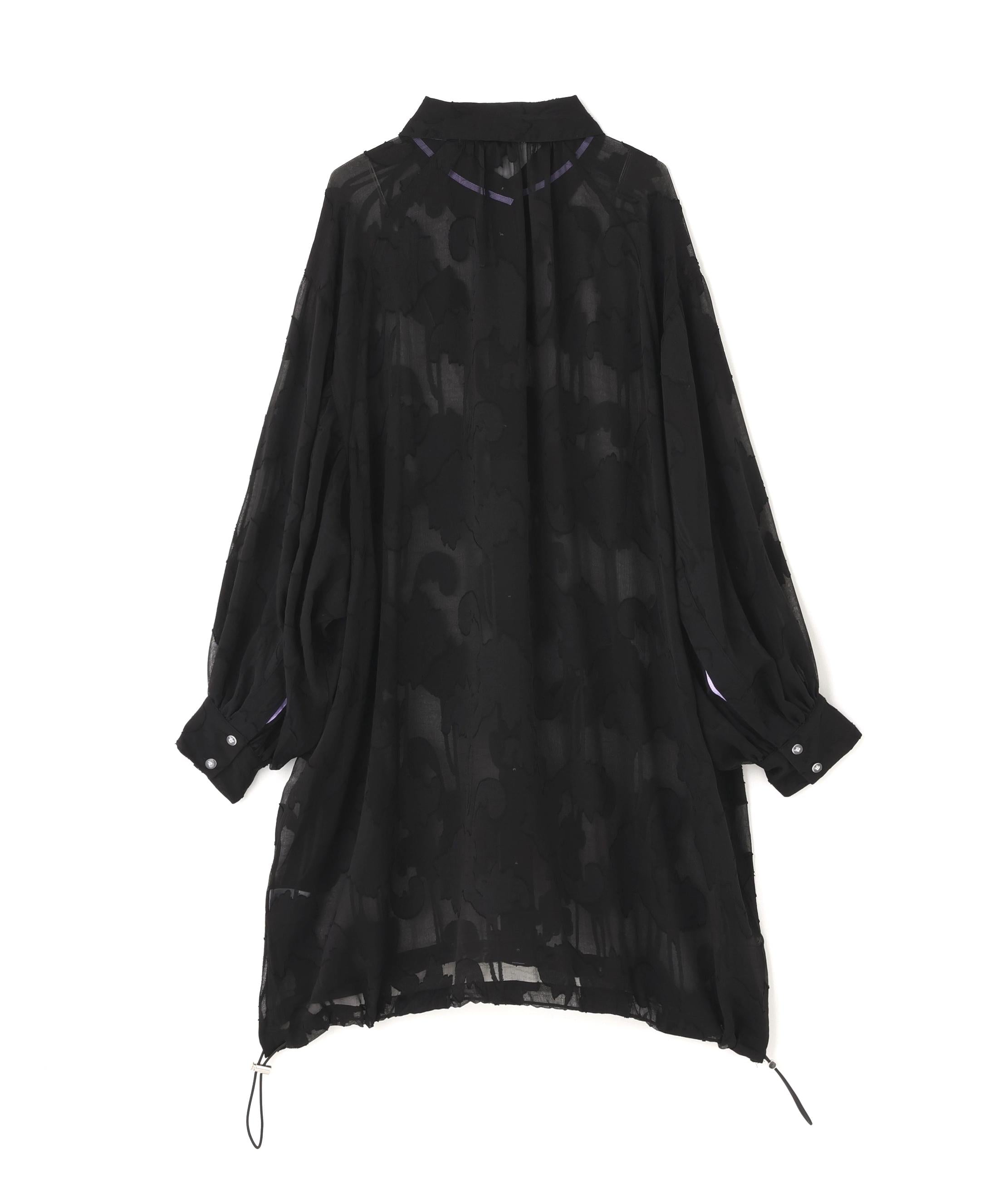 ANNA SUI NYC/アナ スイ エヌワイシー/ジャガード配色シャツ ブラック