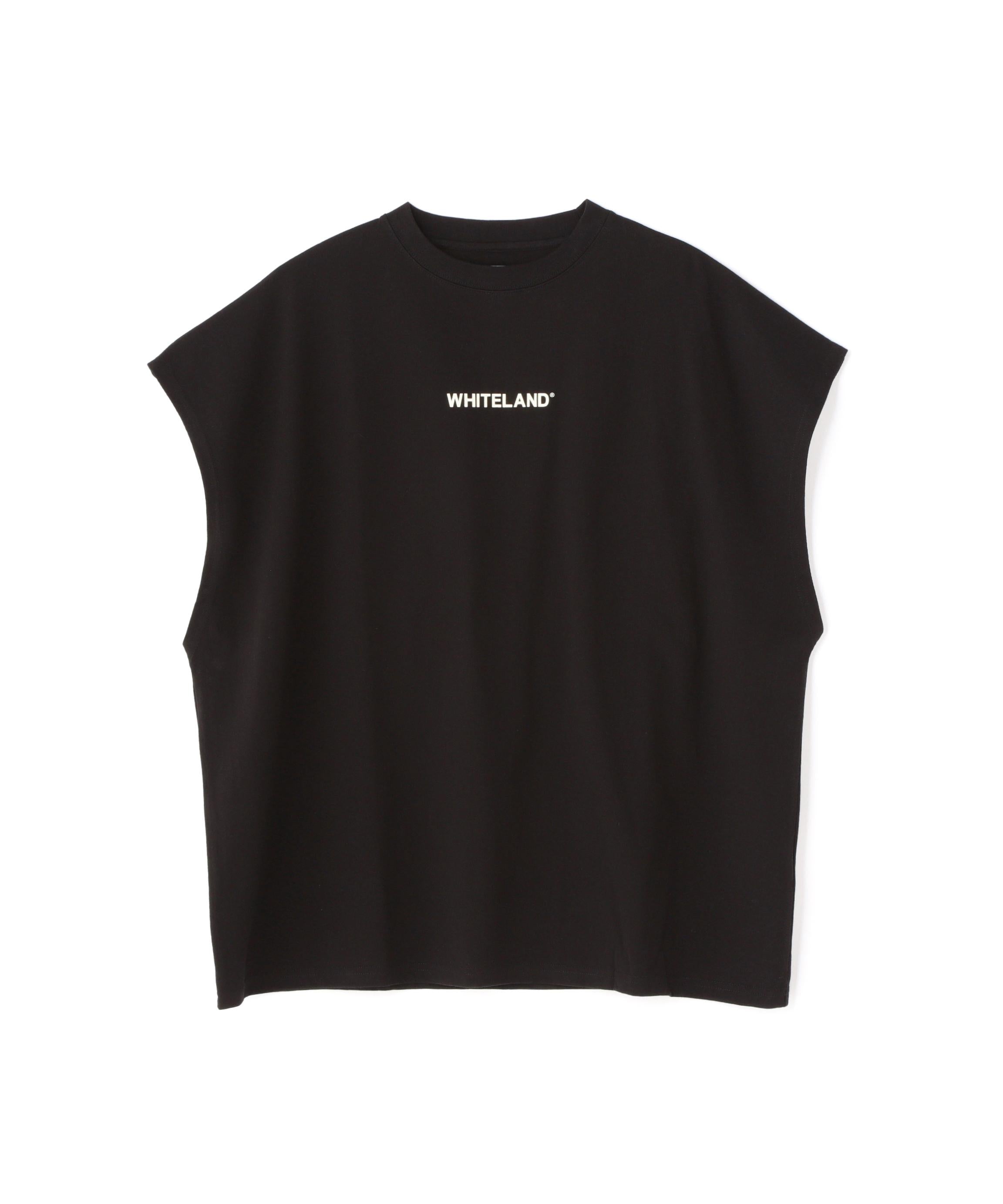 WHITELAND/ホワイトランド/OWL LOGO NOSLEEVE TEE ブラック