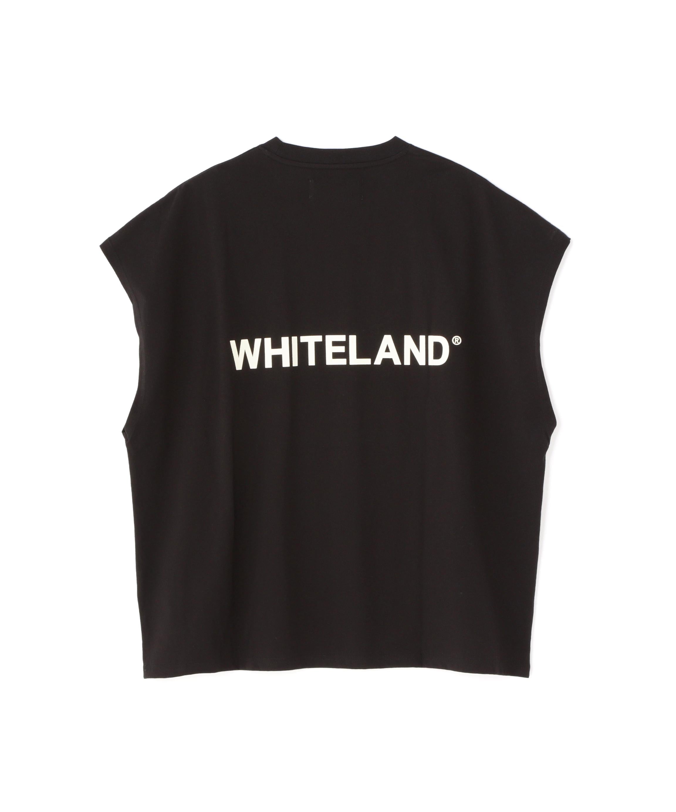 WHITELAND/ホワイトランド/OWL LOGO NOSLEEVE TEE ブラック