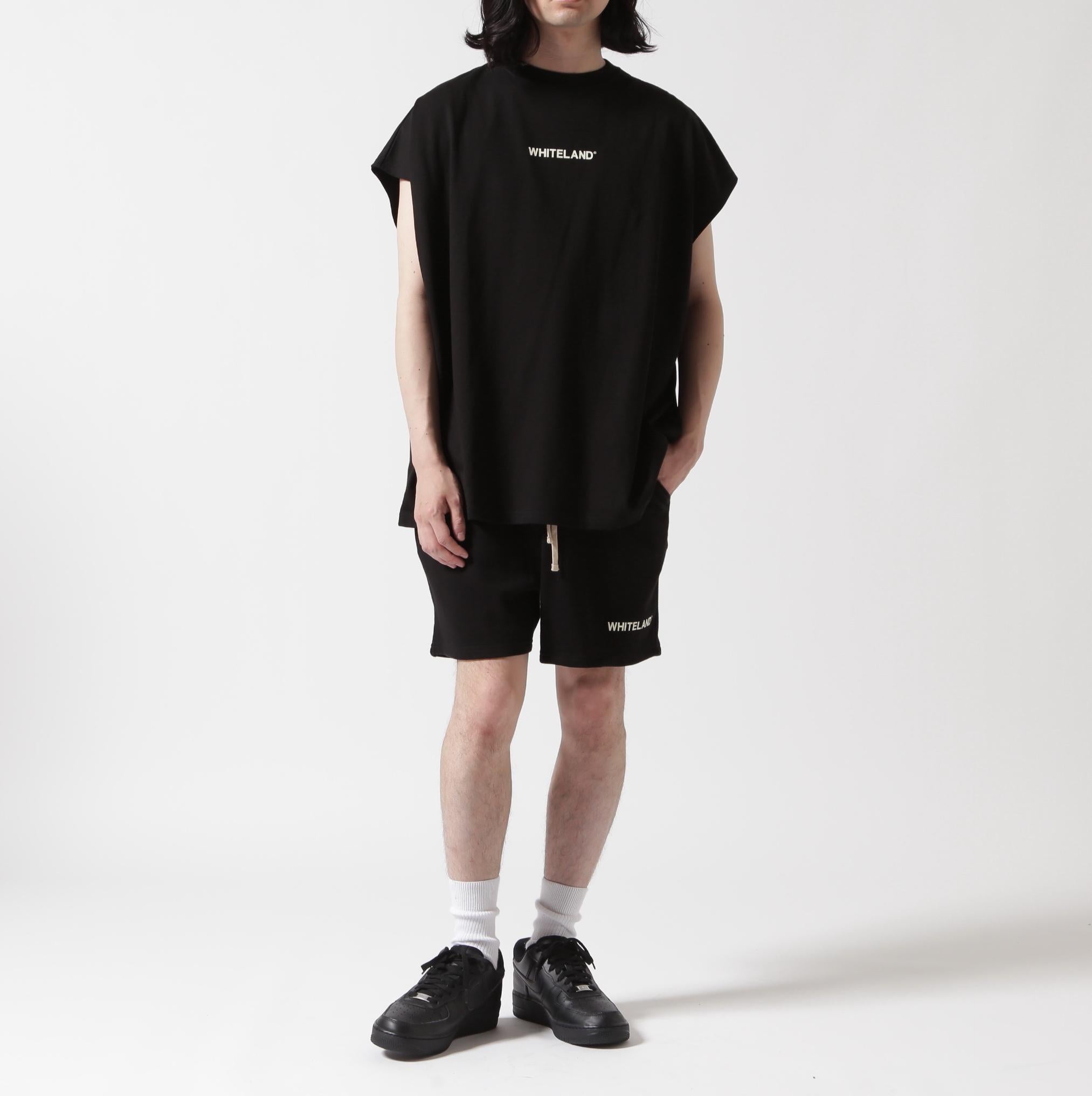 WHITELAND/ホワイトランド/OWL LOGO NOSLEEVE TEE ブラック