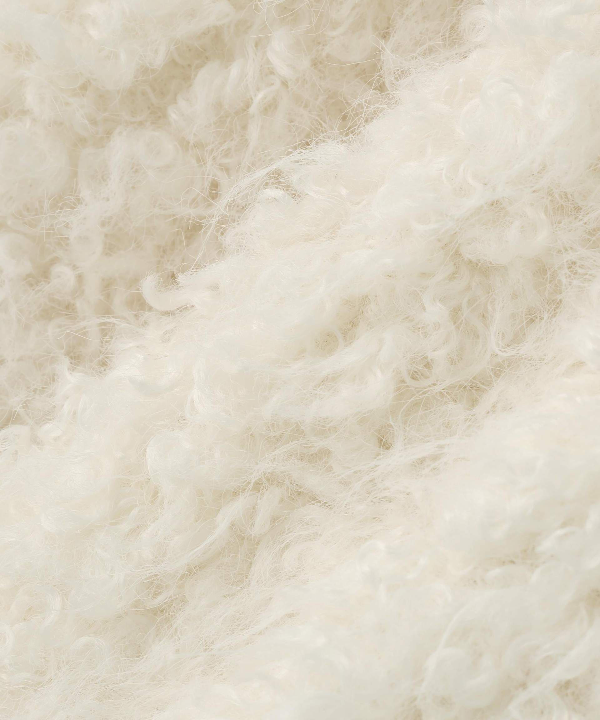 カーリーフェイクファージャケット オフホワイト1