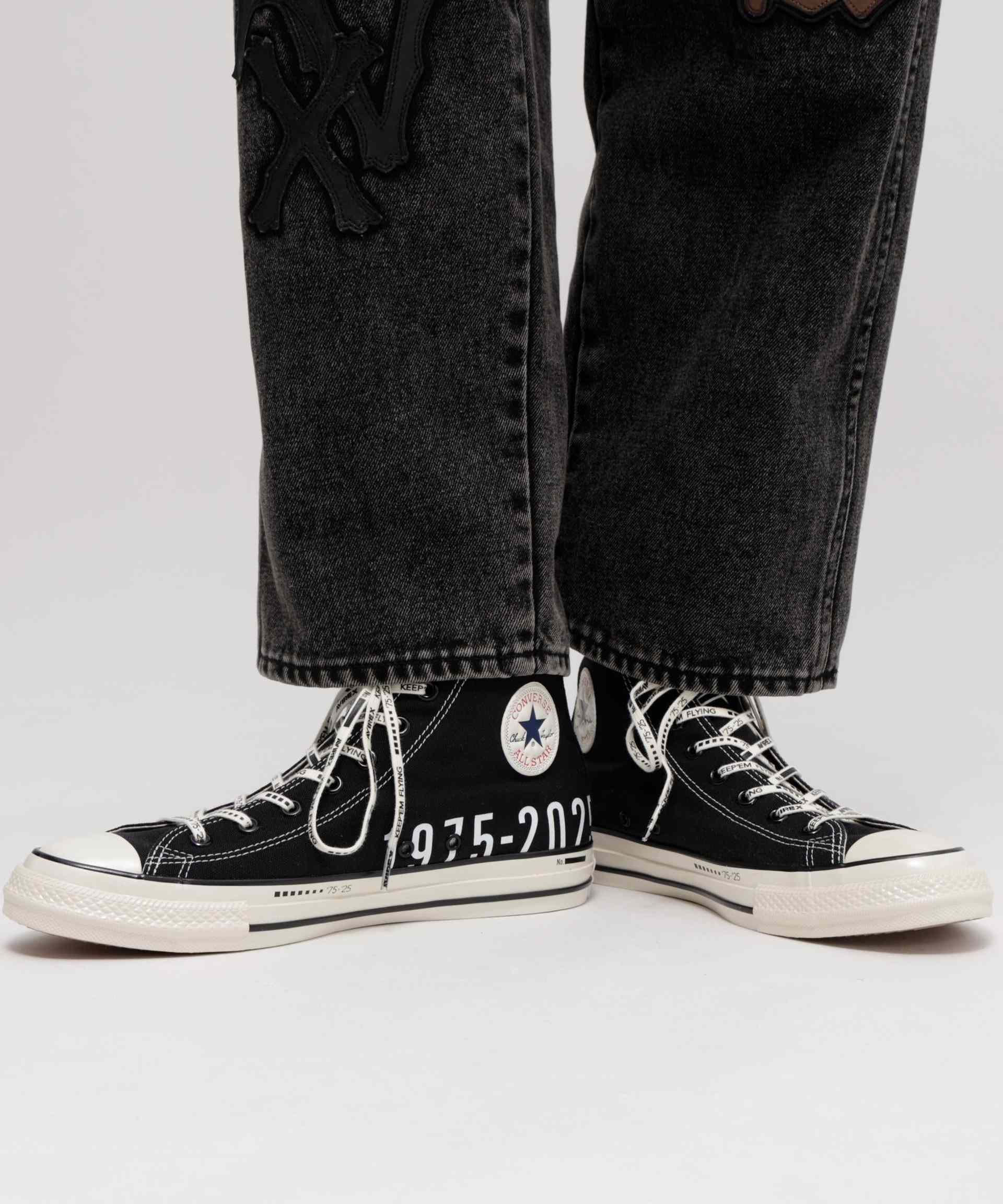 《AVI>EX × CONVE>SE》ALL STA> AGED HI ブラック