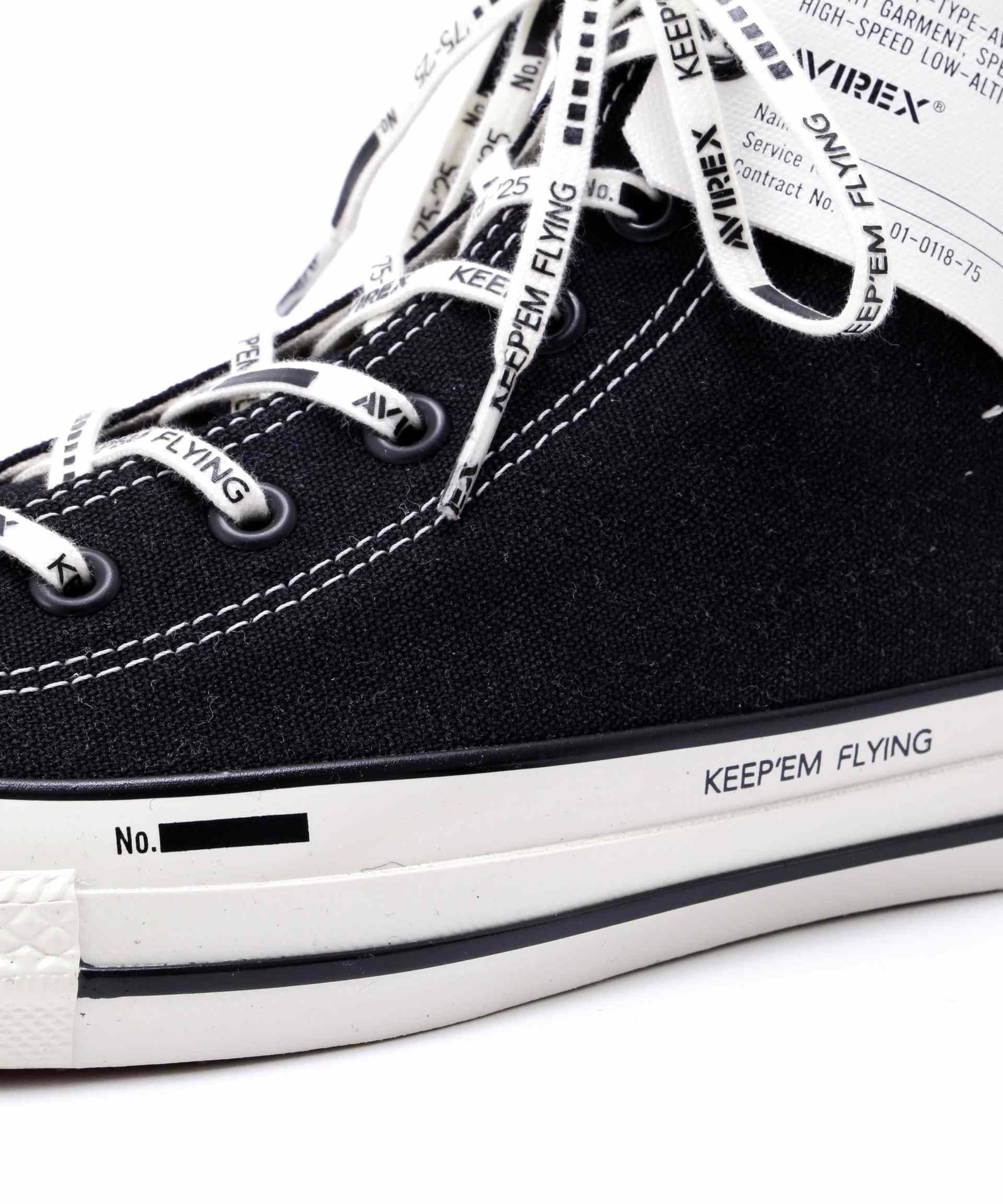 《AVI>EX × CONVE>SE》ALL STA> AGED HI ブラック