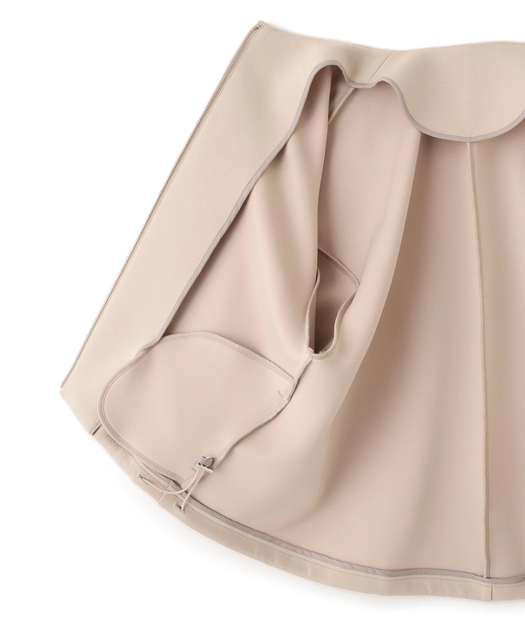 ノーカラーダンボールブルゾン ベージュ