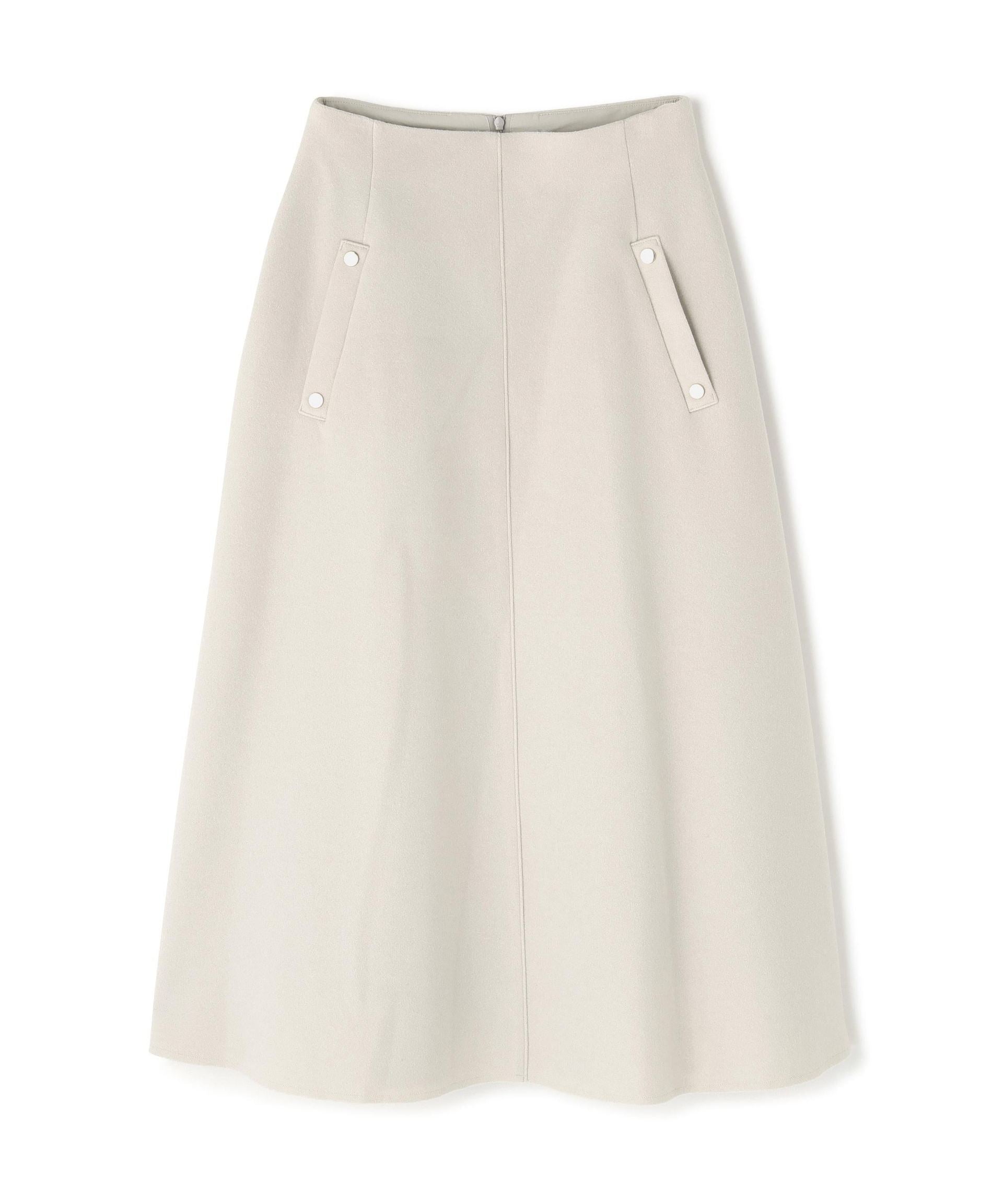 圧縮ジャージーシリーズ フレアスカート オフホワイト1