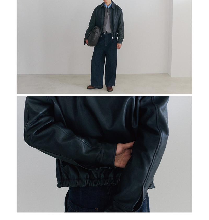 YOKE×吾亦紅/ヨーク×ワレモコウ/LEATHER ZIP BLOUSON Exclusive/吾亦紅別注 ブラック