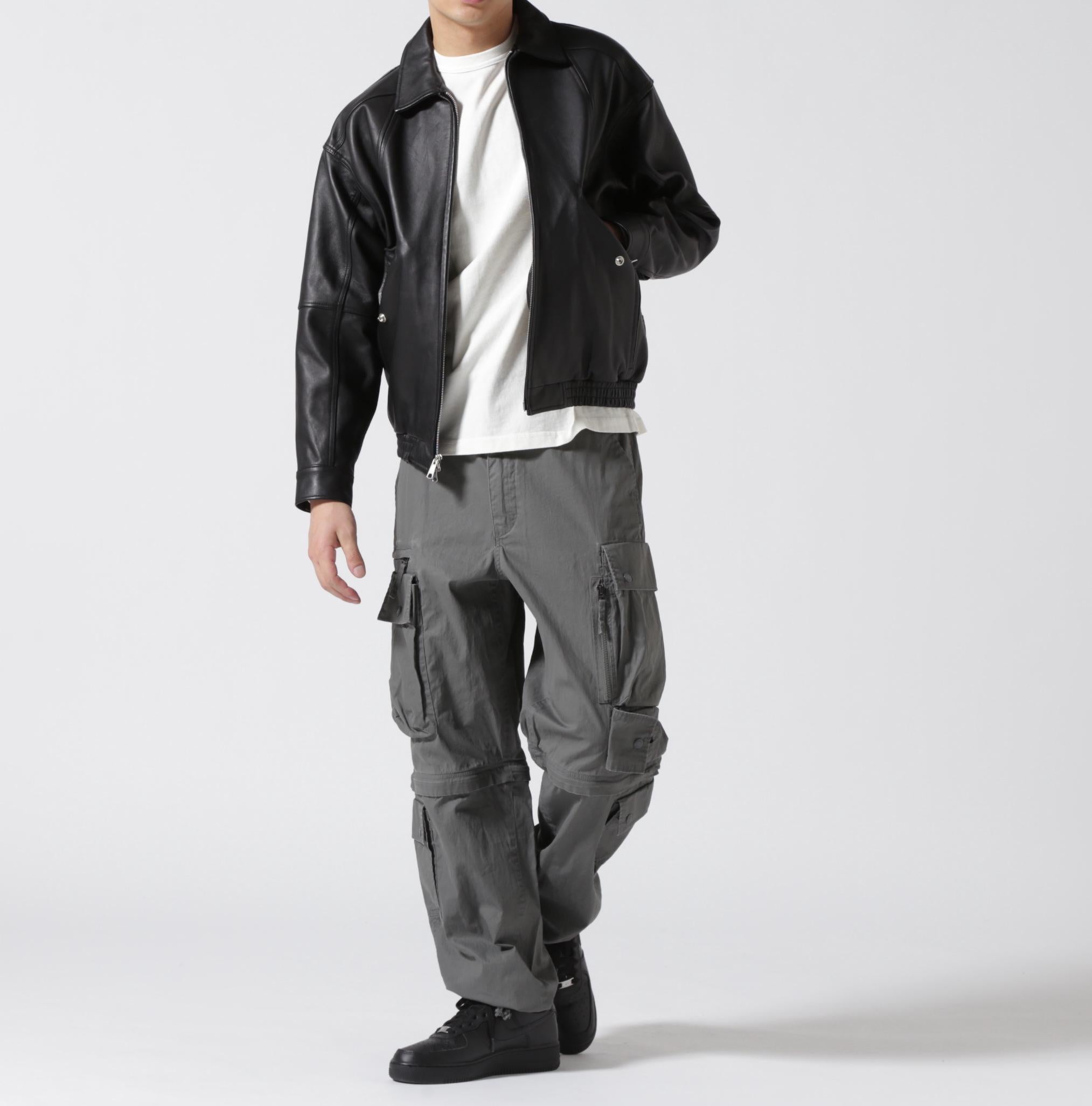 LEATHER CWU BLOUSON / レザー CWU ブルゾン ブラック