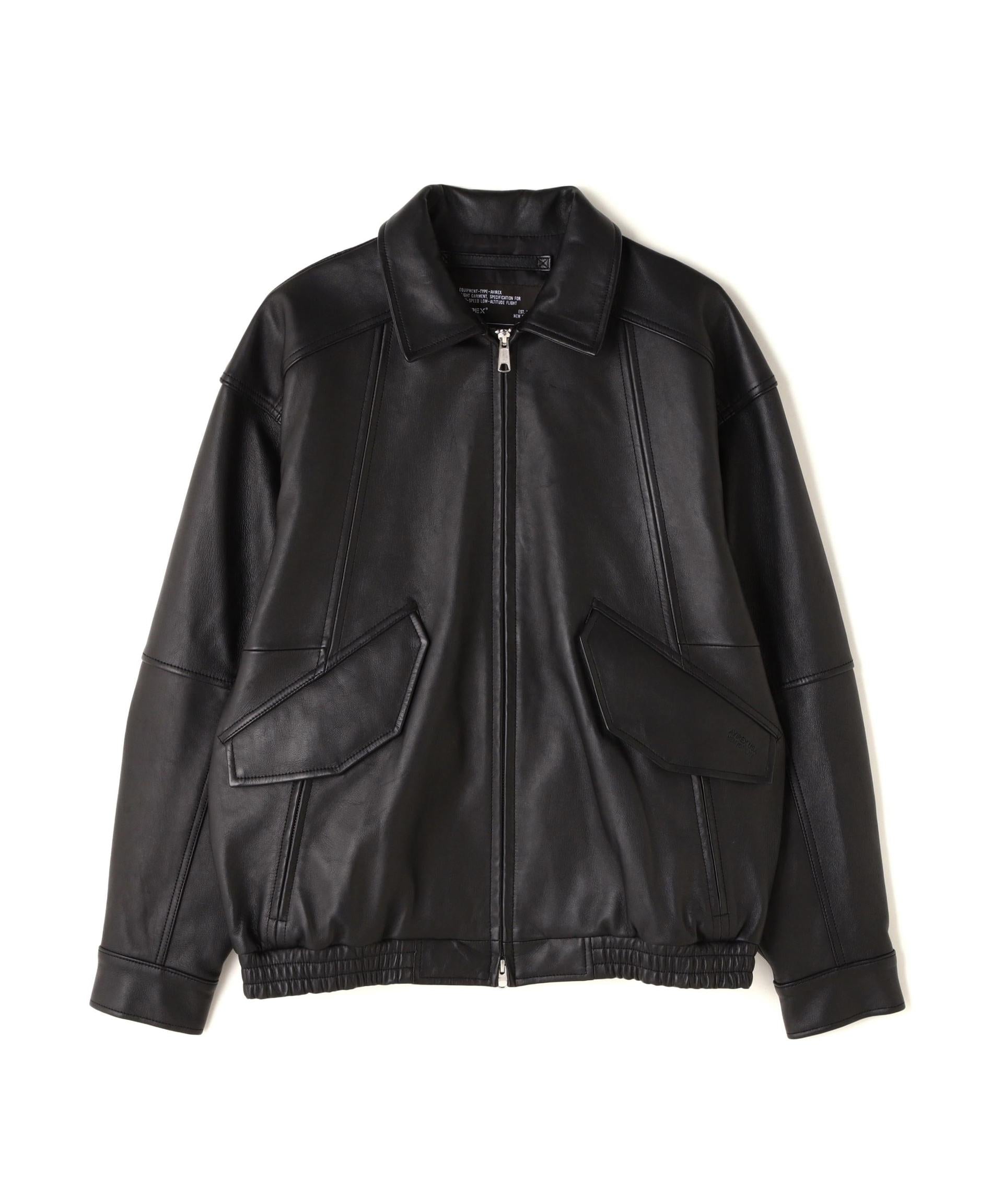 LEATHER CWU BLOUSON / レザー CWU ブルゾン ブラック