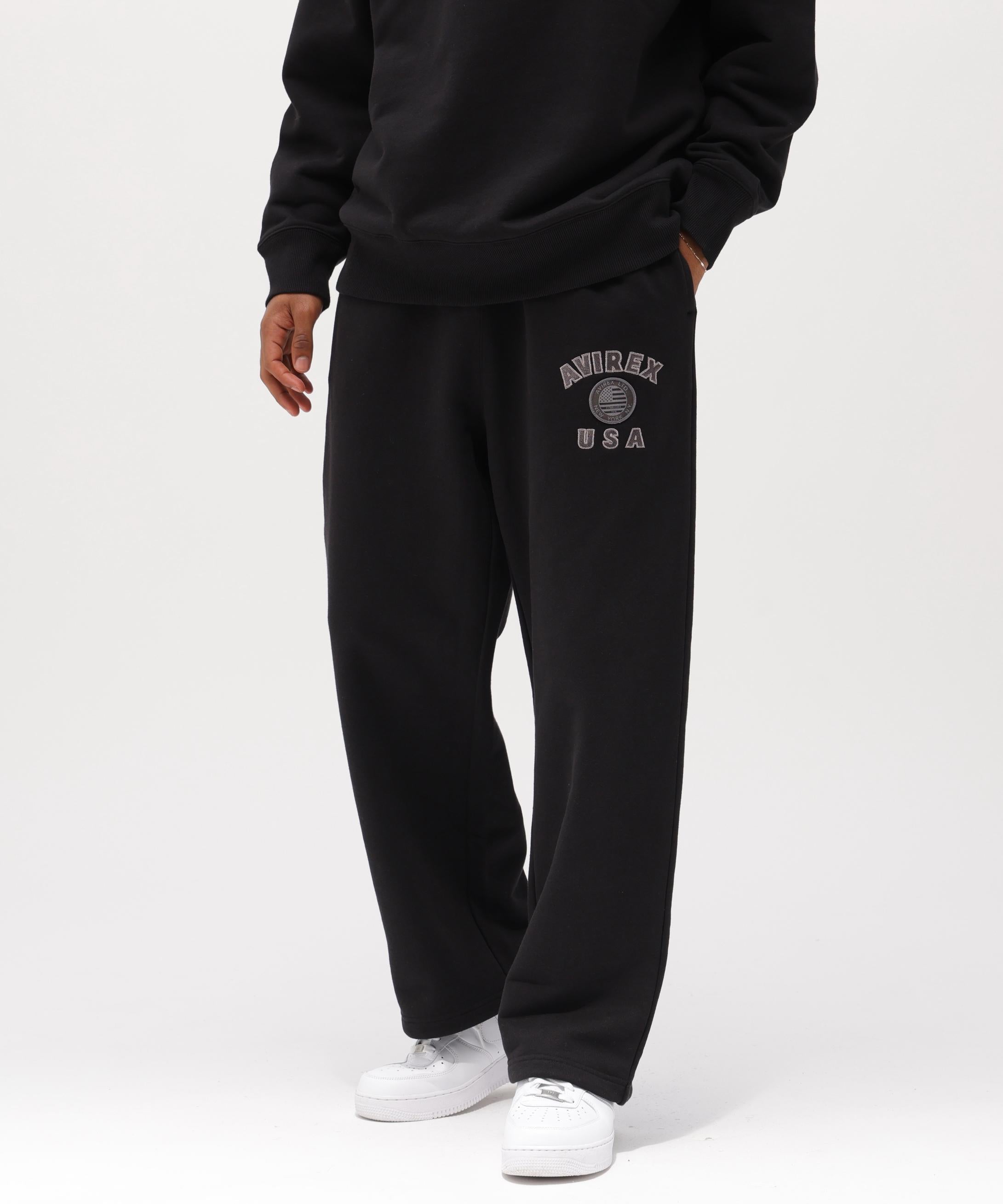 《直営店限定》VARSITY FLAG SWEAT PANTS ブラック