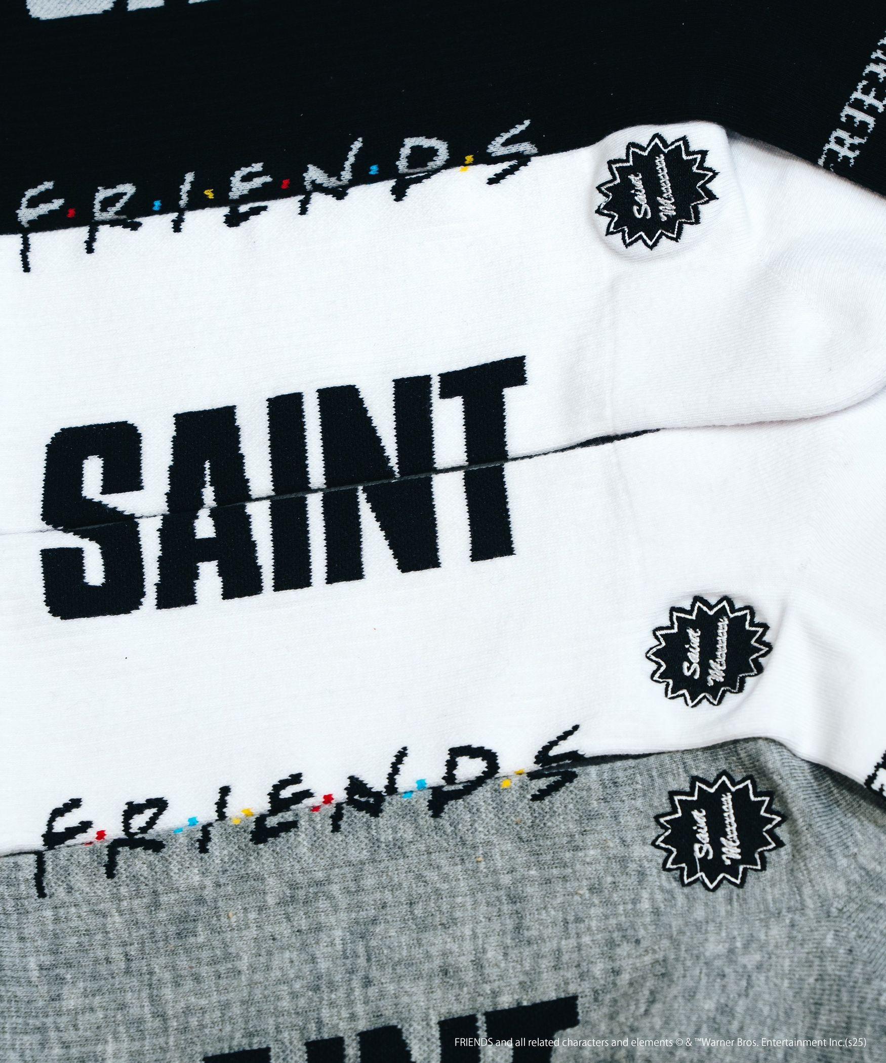 SAINT MICHAEL/セントマイケル/F>IENDSコラボ F>D_SOCKS/WHITE ホワイト
