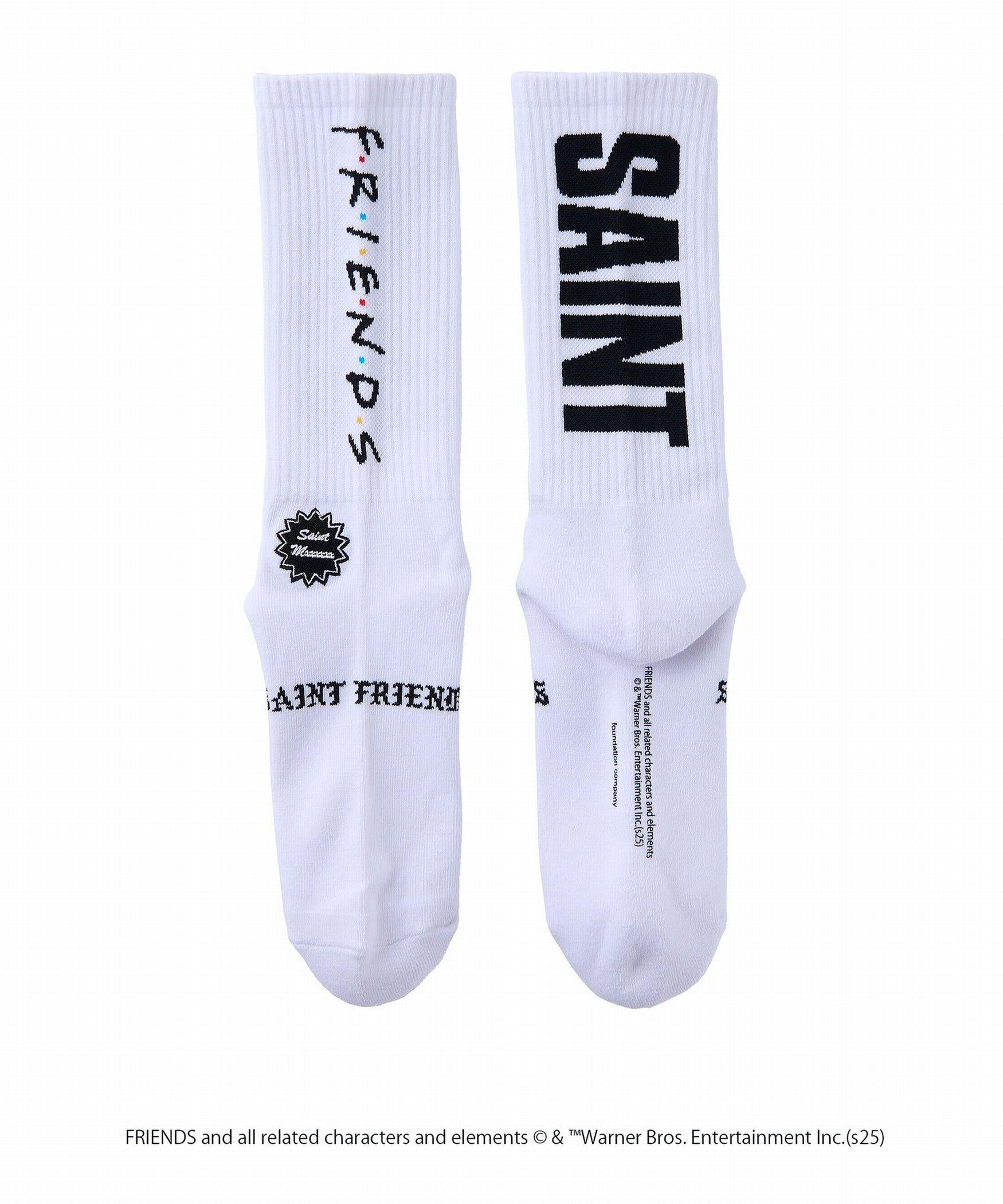 SAINT MICHAEL/セントマイケル/F>IENDSコラボ F>D_SOCKS/WHITE ホワイト