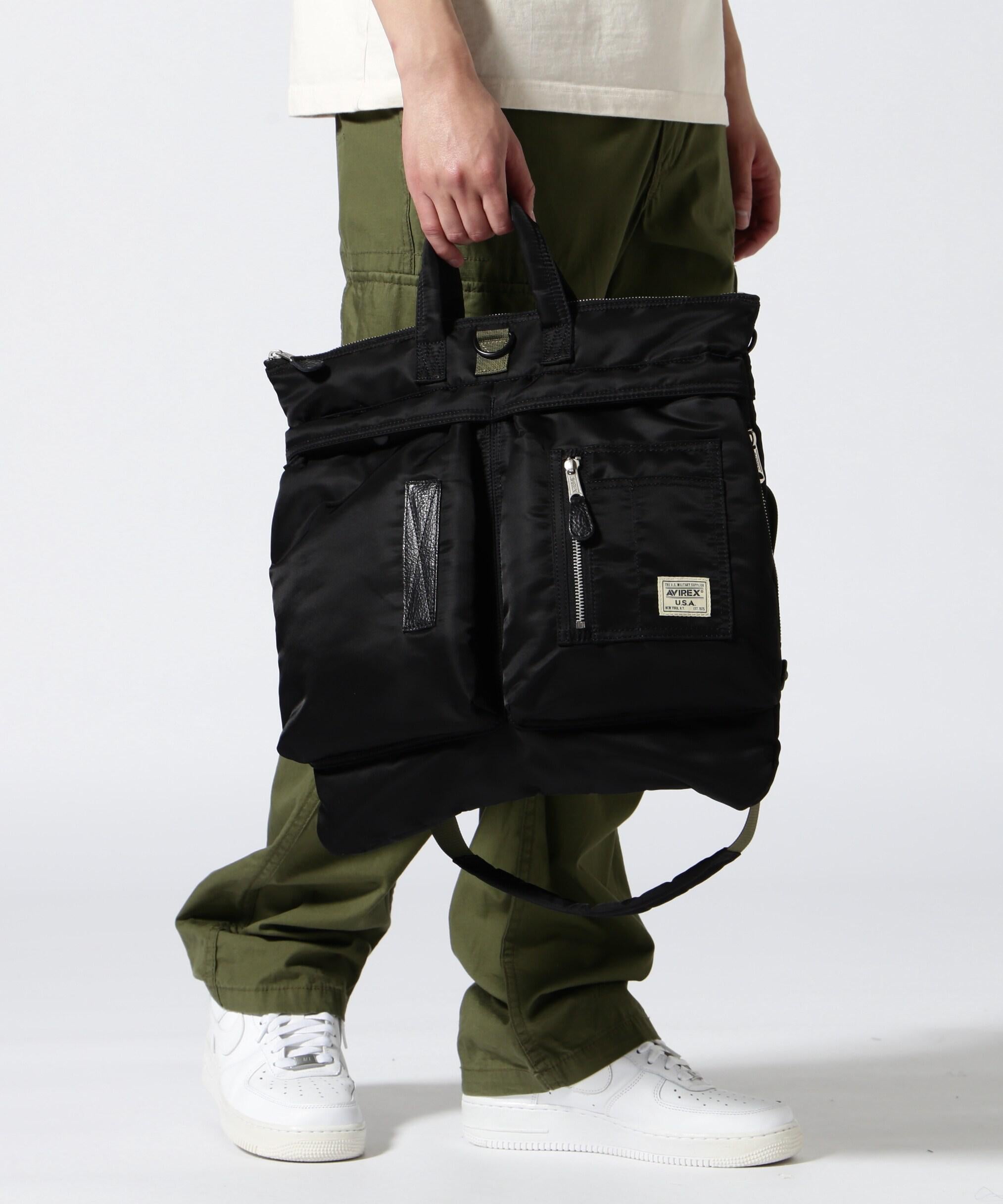 NEW FLIGHT NYLON MEDIUM HELMET RAG / ニュー フライト ナイロン ミディアム ヘルメットバッグ  ブラック