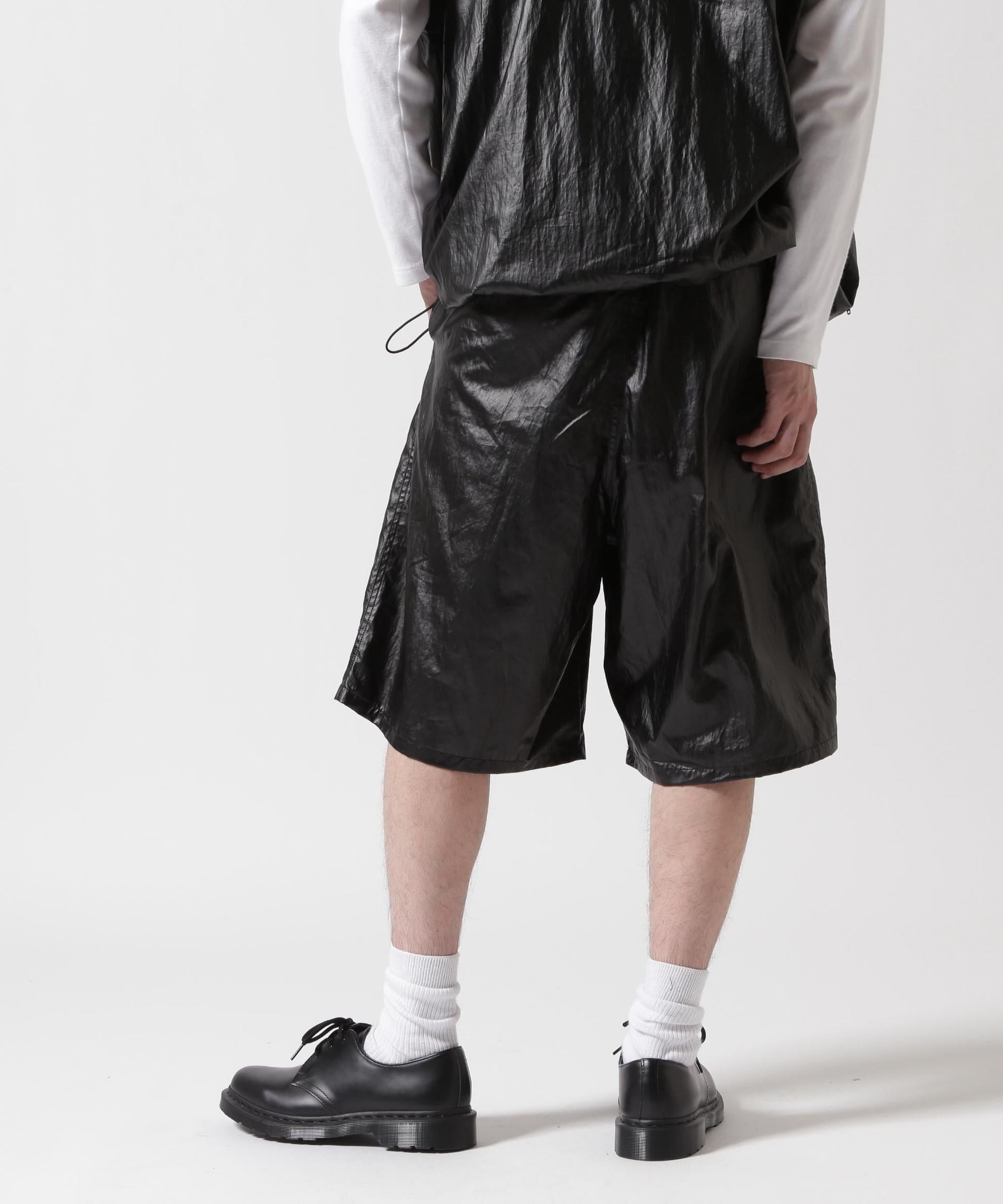 F><13NDS/フレンズ/TENCEL COATING SHO>TS ブラック