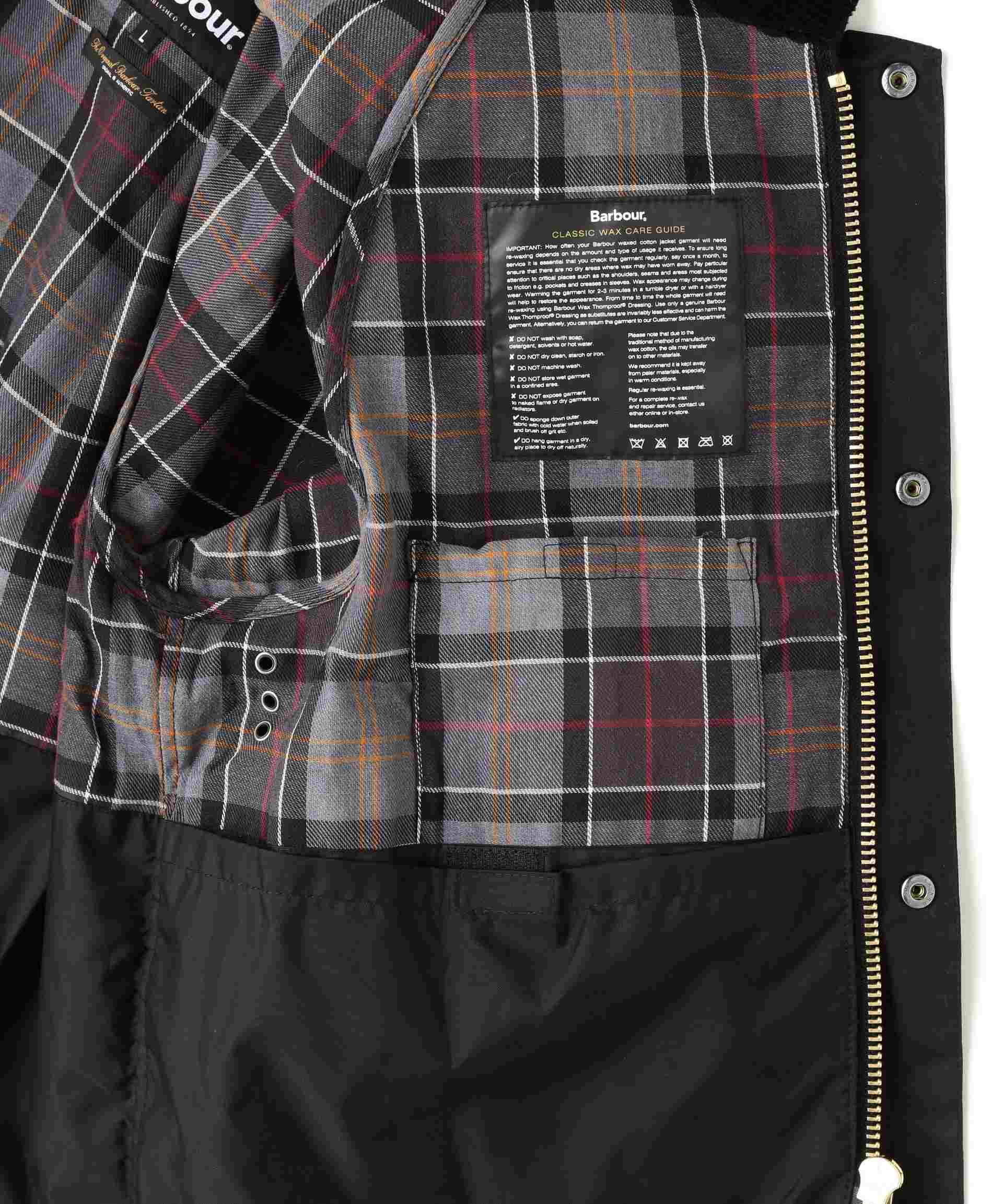 Raou / バブアー  SPEY WAX JACKET ブラック