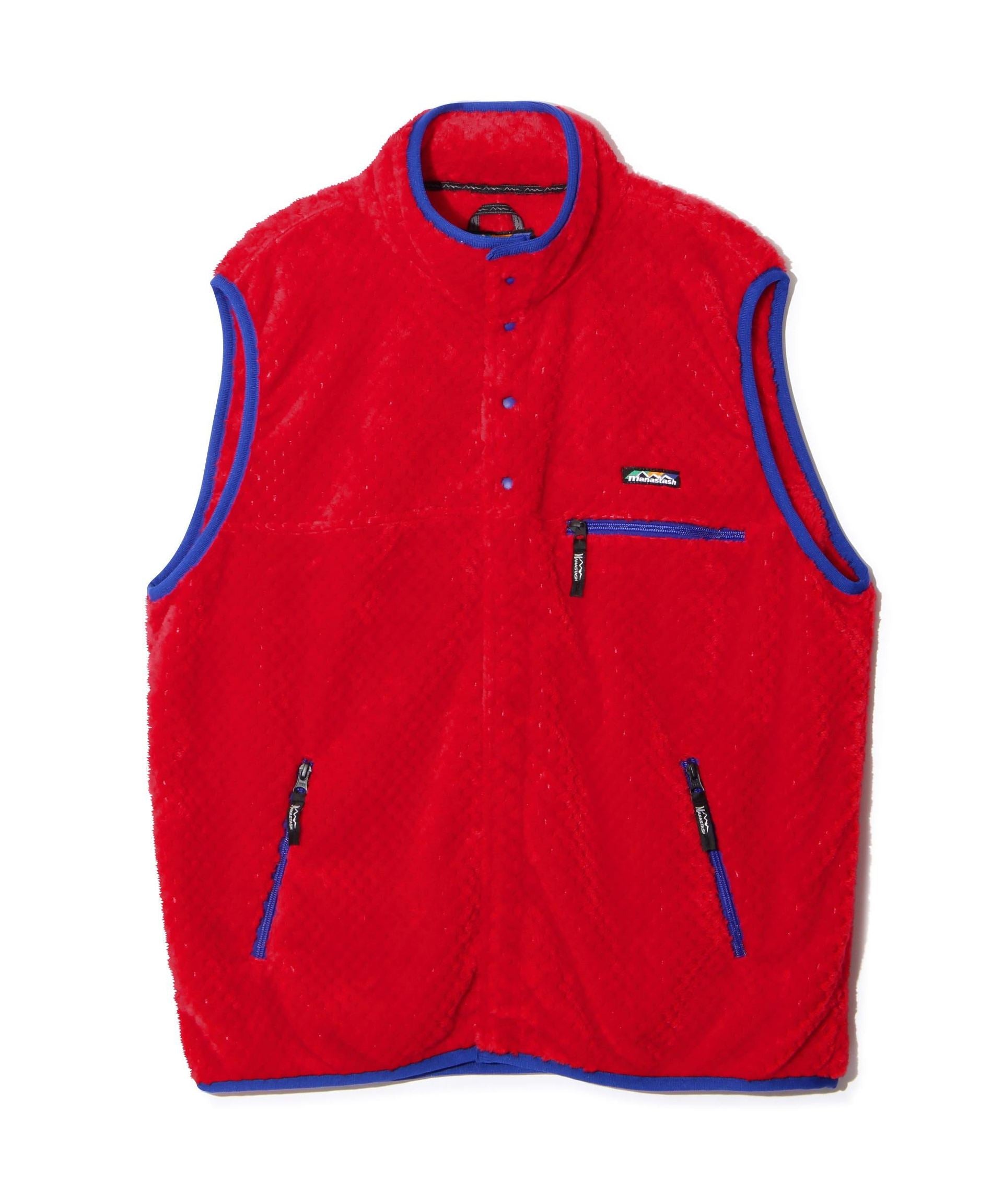 MANASTASH/マナスタッシュ/POPPY THE>MAL FLEECE VEST '24 レッド