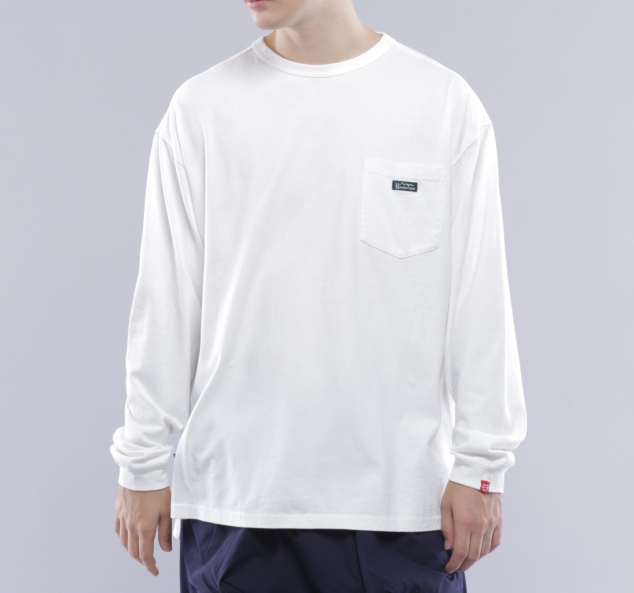 MANASTASH/マナスタッシュ/VENT L/S TEE '24/ベントロングスリーブTシャツ ホワイト
