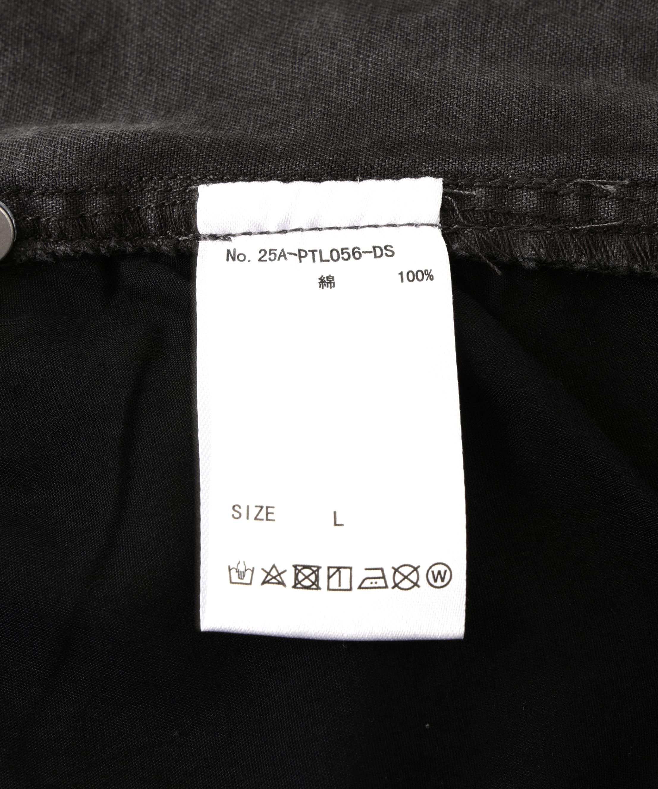 DankeSchon/ダンケシェーン/PIGMENT TWILL W-KNEE PANTS ブラック