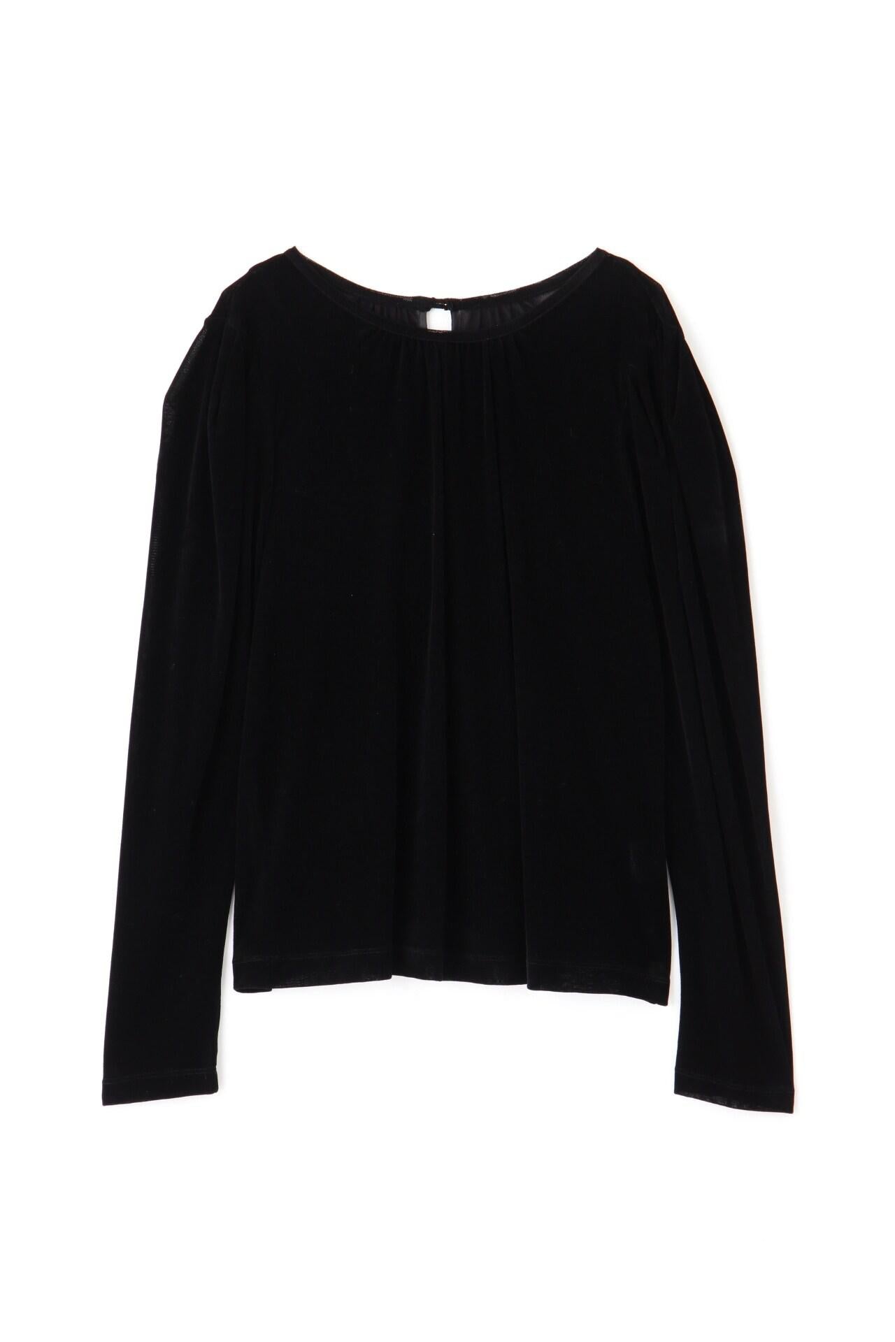 チュールフロッキーパフスリーブプルオーバー ◇チュールフロッキーパフスリーブプルオーバー