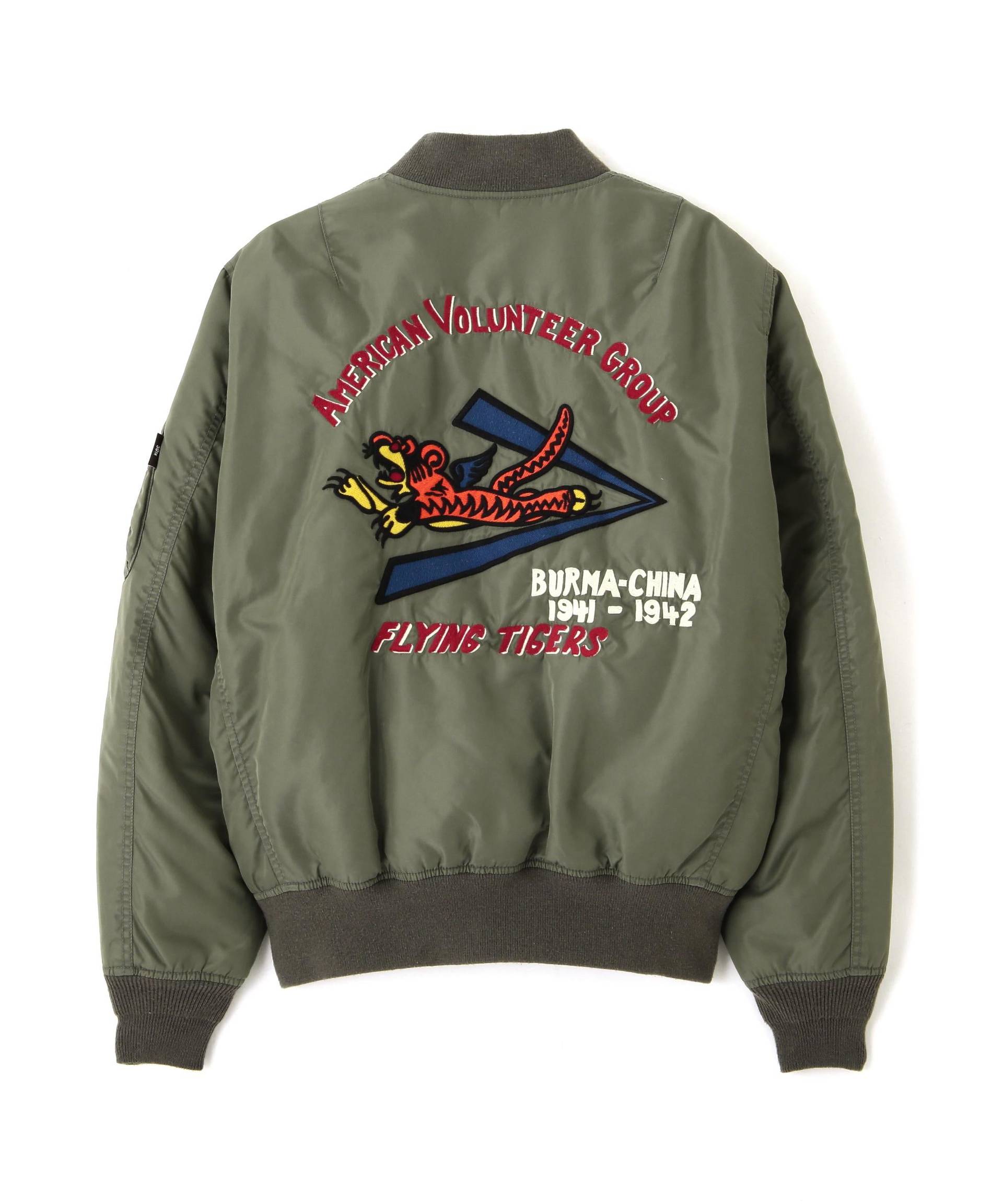 WASHED MA-1 FLYING TIGERS セージ1