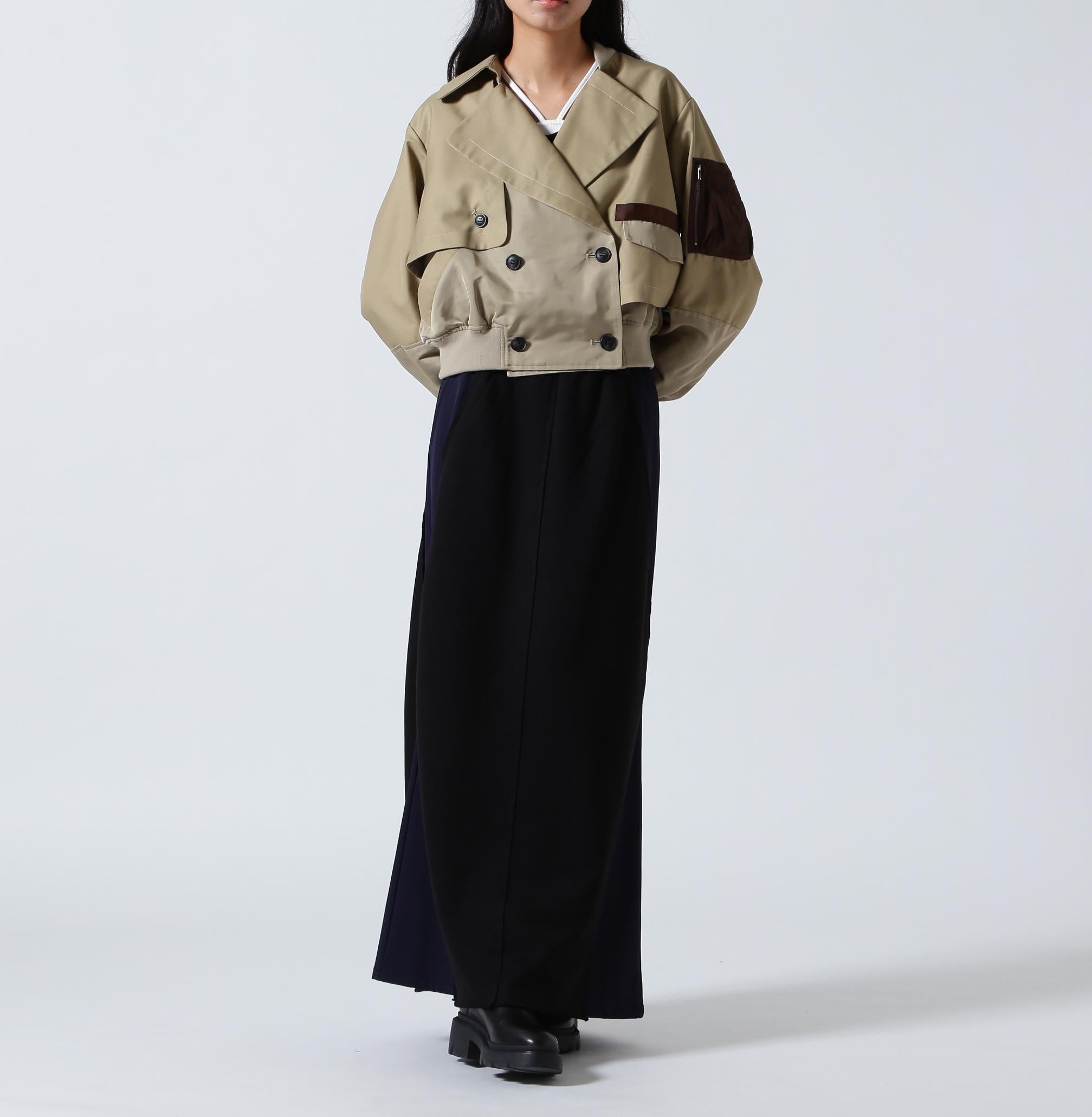 AULA AILA（アウラ アイラ）別注トレンチMA-1 ベージュ