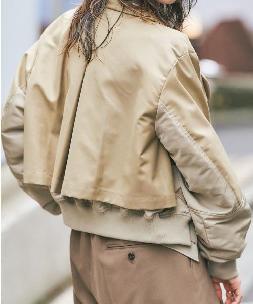 AULA AILA（アウラ アイラ）別注トレンチMA-1 ベージュ