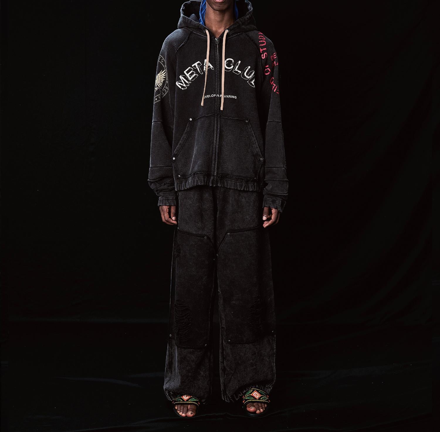 DankeSchon/ダンケシェーン/490HW CHEMICAL PANTS ブラック