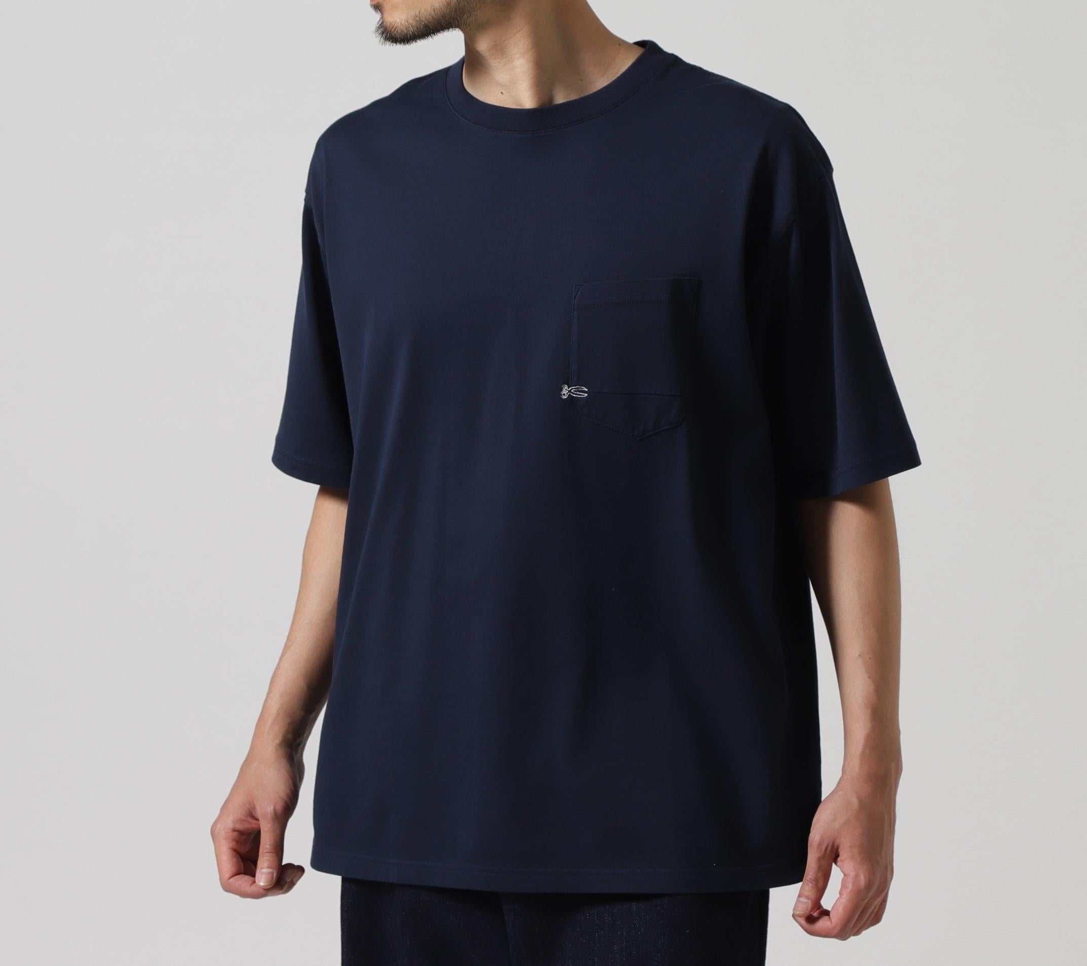 DENHAM/デンハム/MIJ BASIC 7 POCKET SS TEE ネイビー