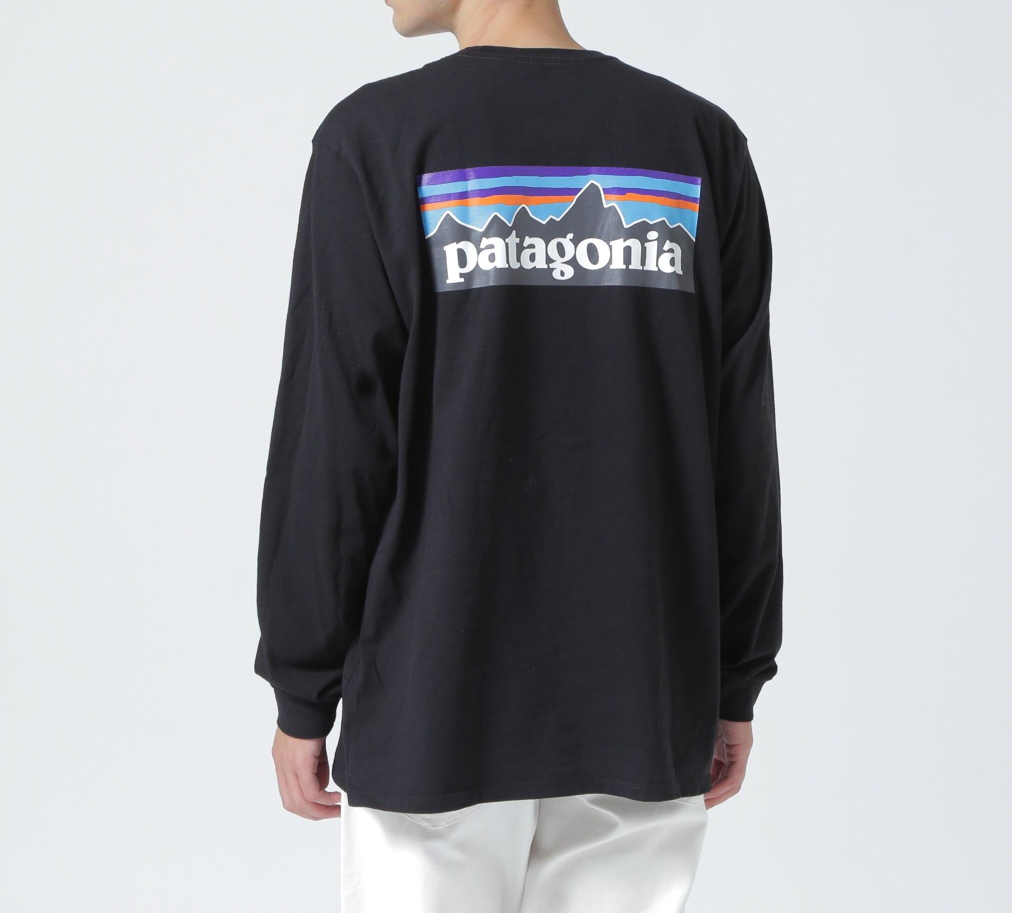 Patagonia/パタゴニア　メンズ・ロングスリーブ・P-6ロゴ・レスポンシビリティー ブラック