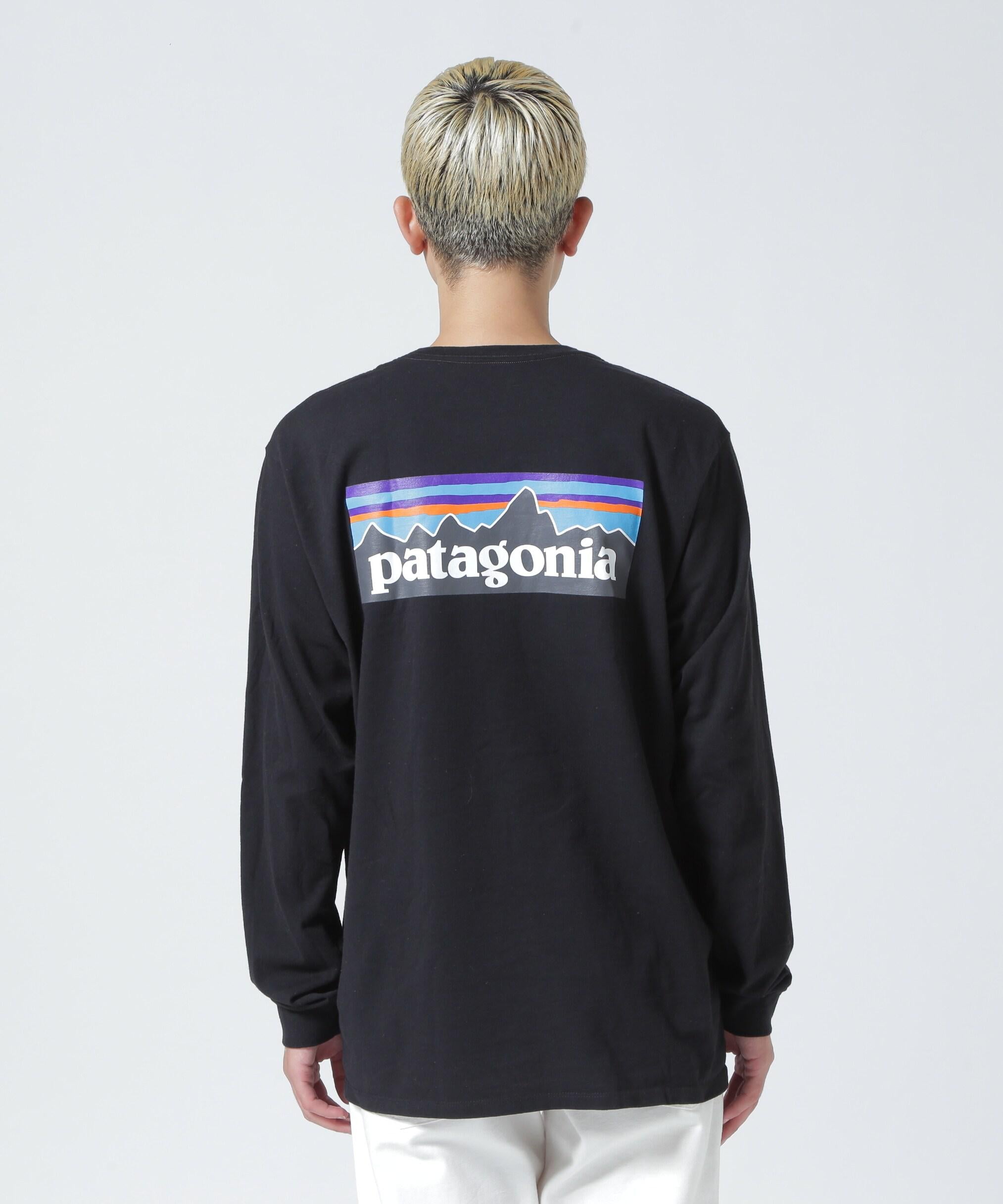 Patagonia/パタゴニア　メンズ・ロングスリーブ・P-6ロゴ・レスポンシビリティー ブラック